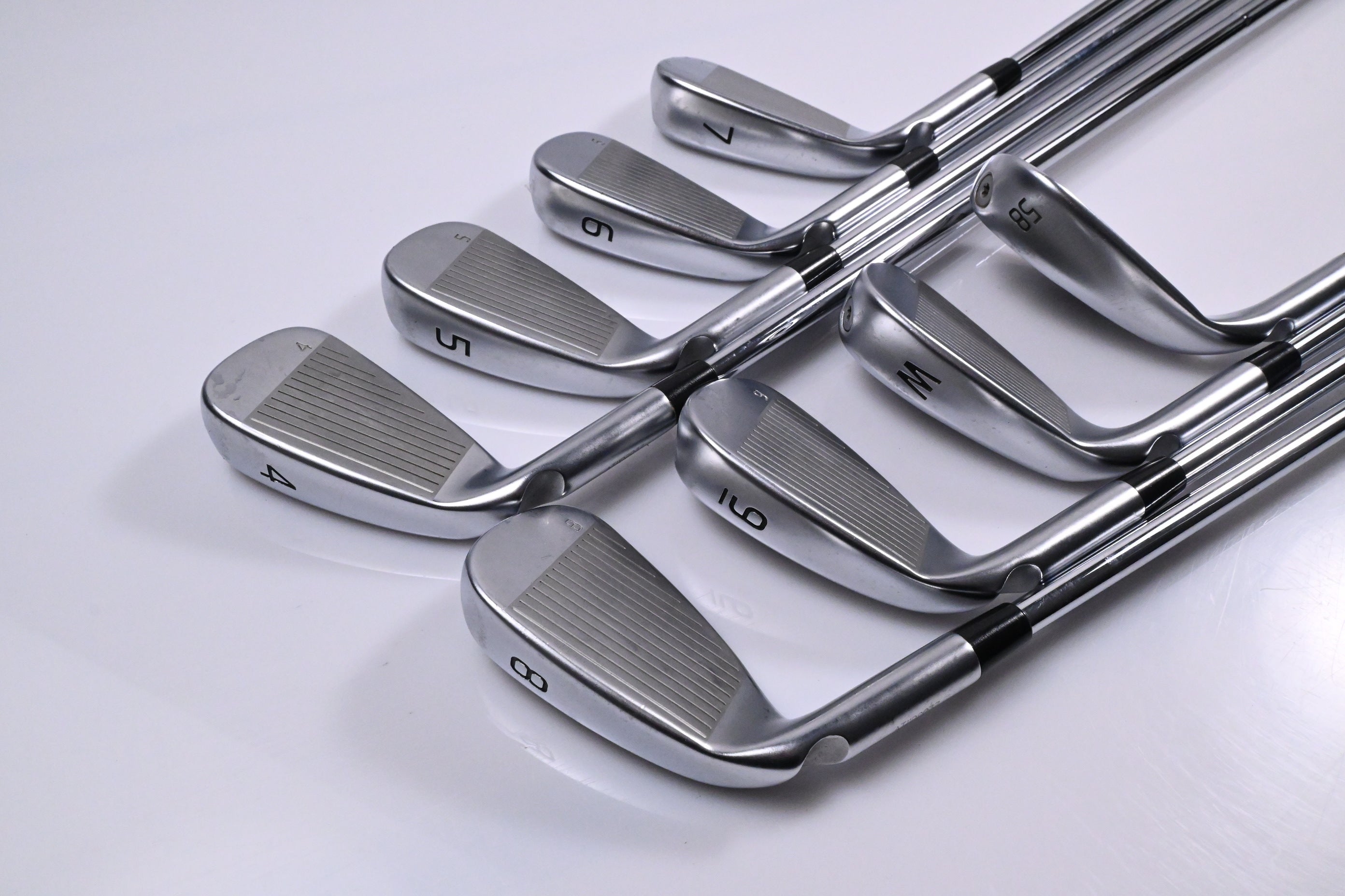 Ping G430 Irons / 4-PW+58 / Blue Dot / Stiff Flex Ping AWT 2.0 Shafts