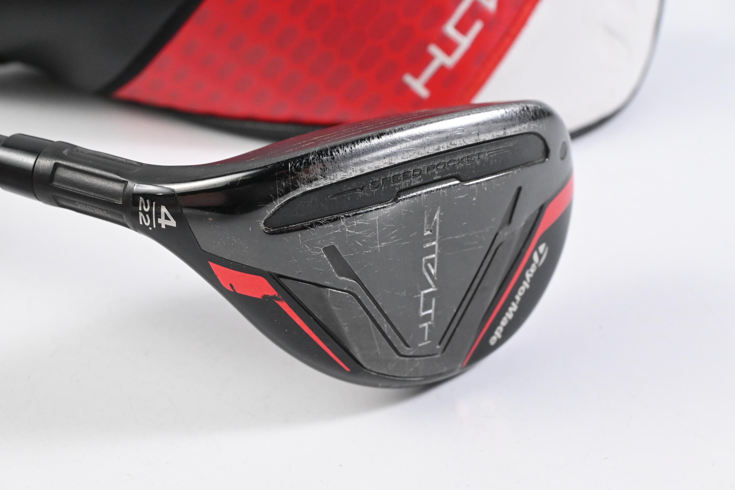 Left Hand Taylormade Stealth 2 #4 Hybrid / 22 Degree / Regular Flex Fujikura