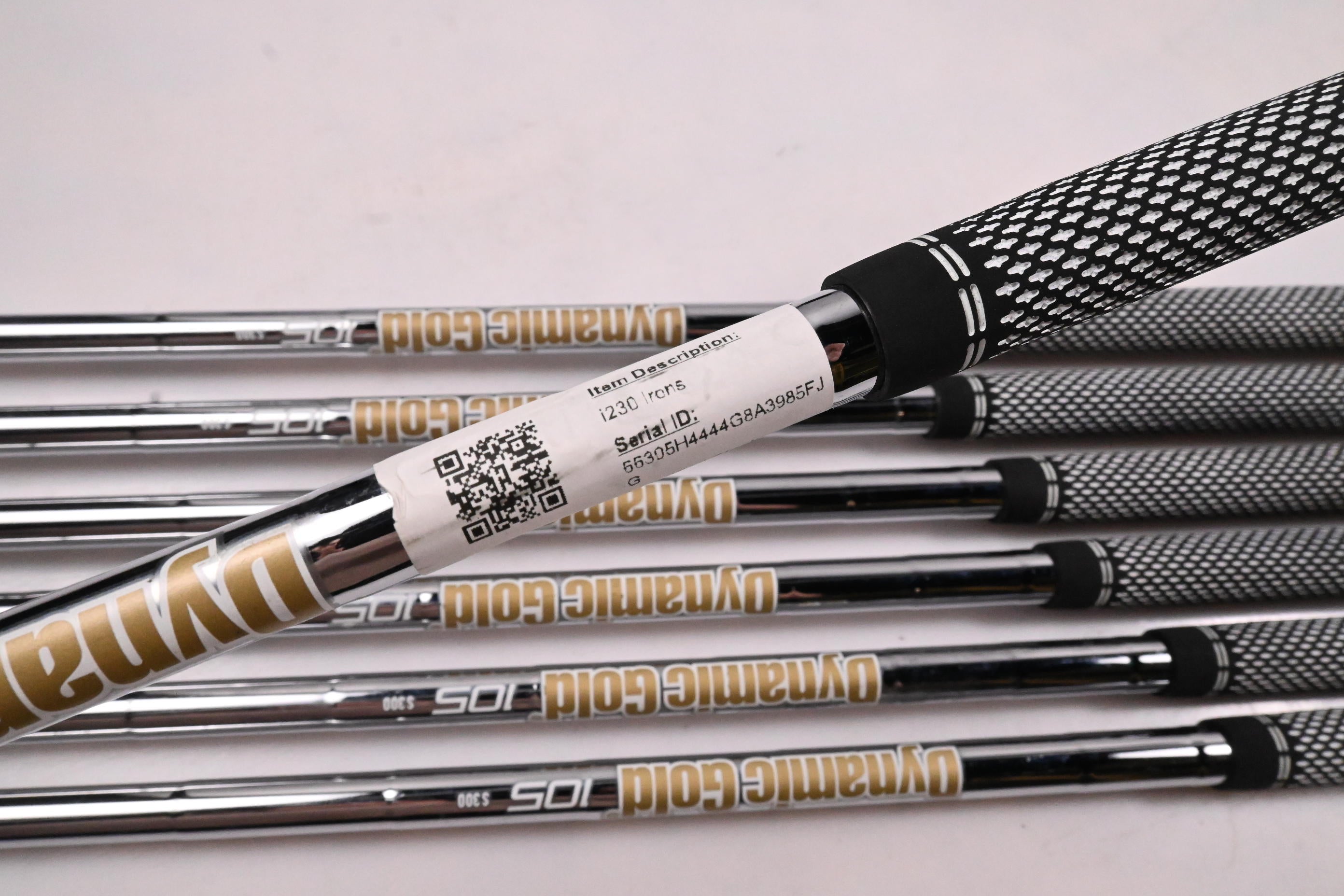 Ping i230 Irons / 4-PW / Blue Dot / Stiff Flex Dynamic Gold 105 S300 Shafts