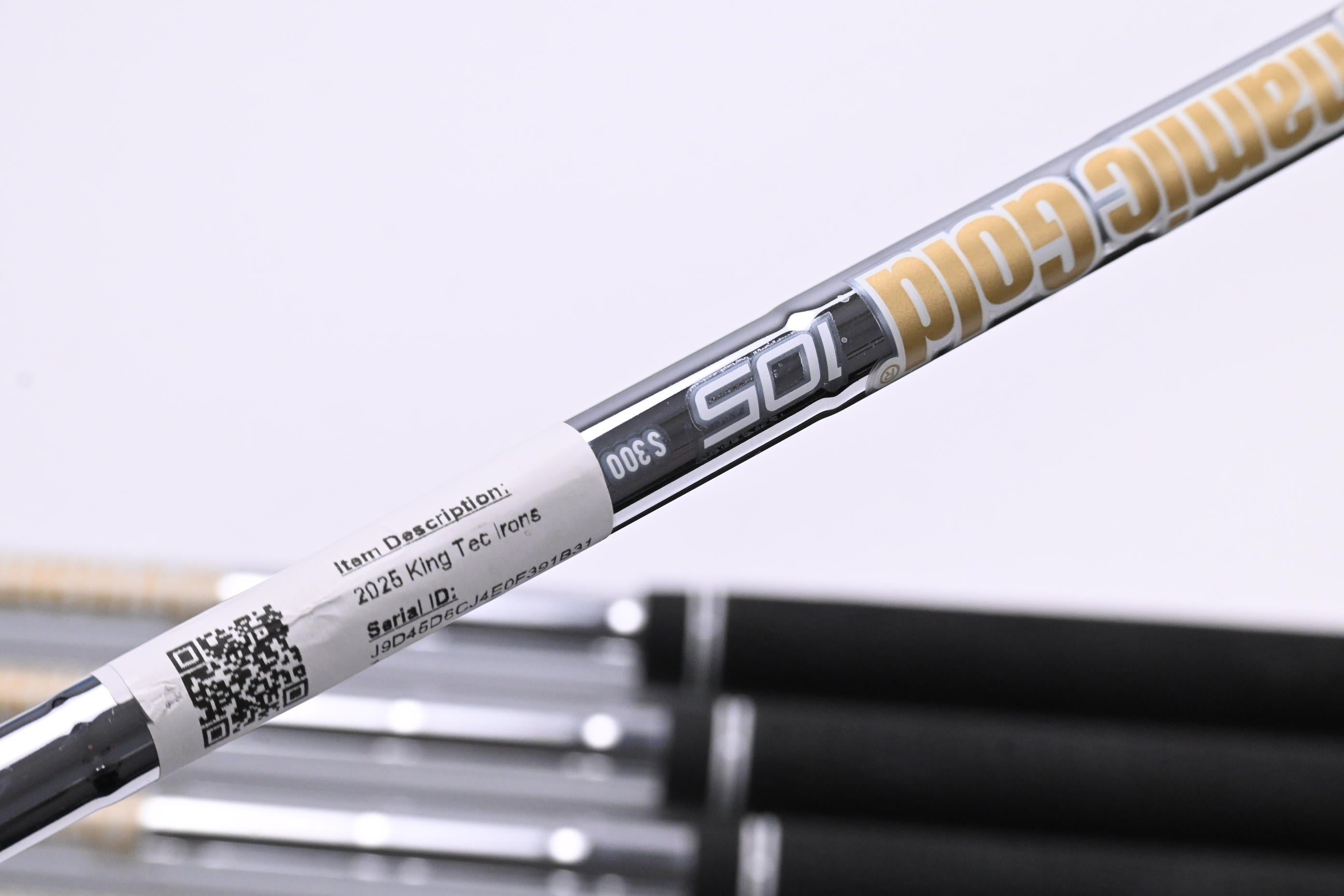 Cobra King Tec 2025 Irons / 5-PW+GW / Stiff Flex Dynamic Gold 105 S300 Shafts