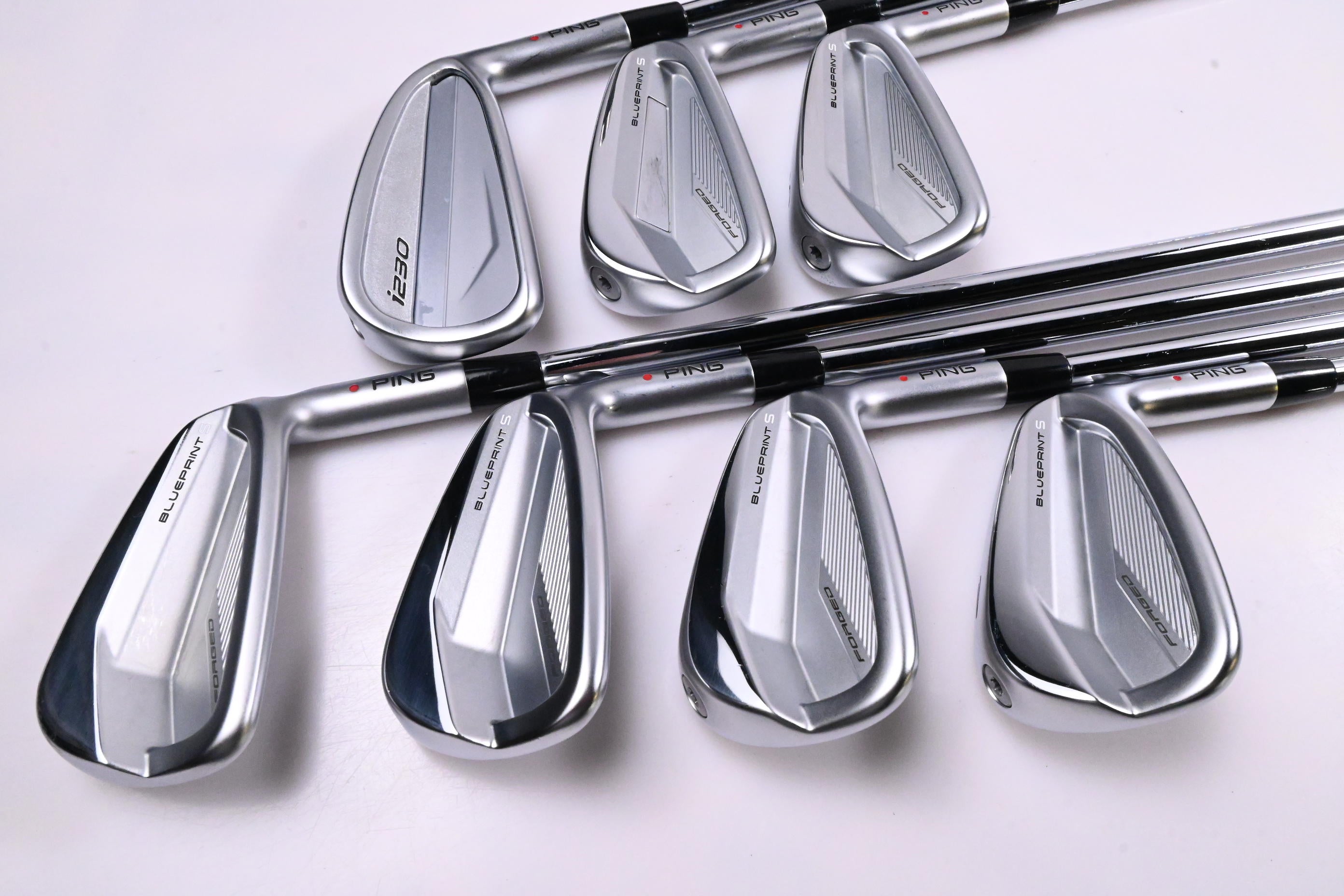 Ping i230/Blueprint S Irons / 4-PW / Red Dot / X-Flex N.S.Pro Modus³ Tour 120