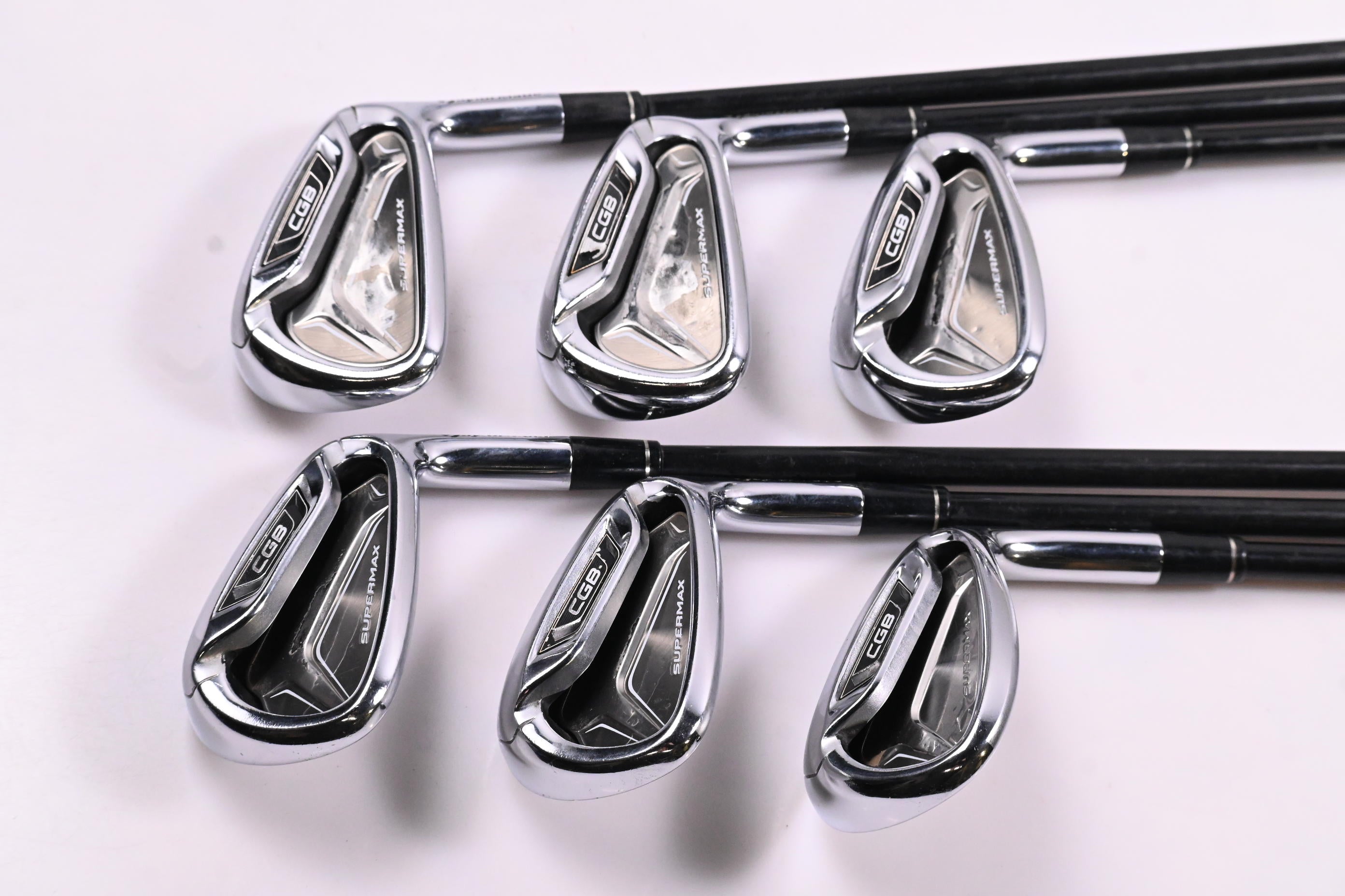 Taylormade Supermax CGB Irons / 6-PW+SW / Regular Flex Fujikura Motore 55 Shafts