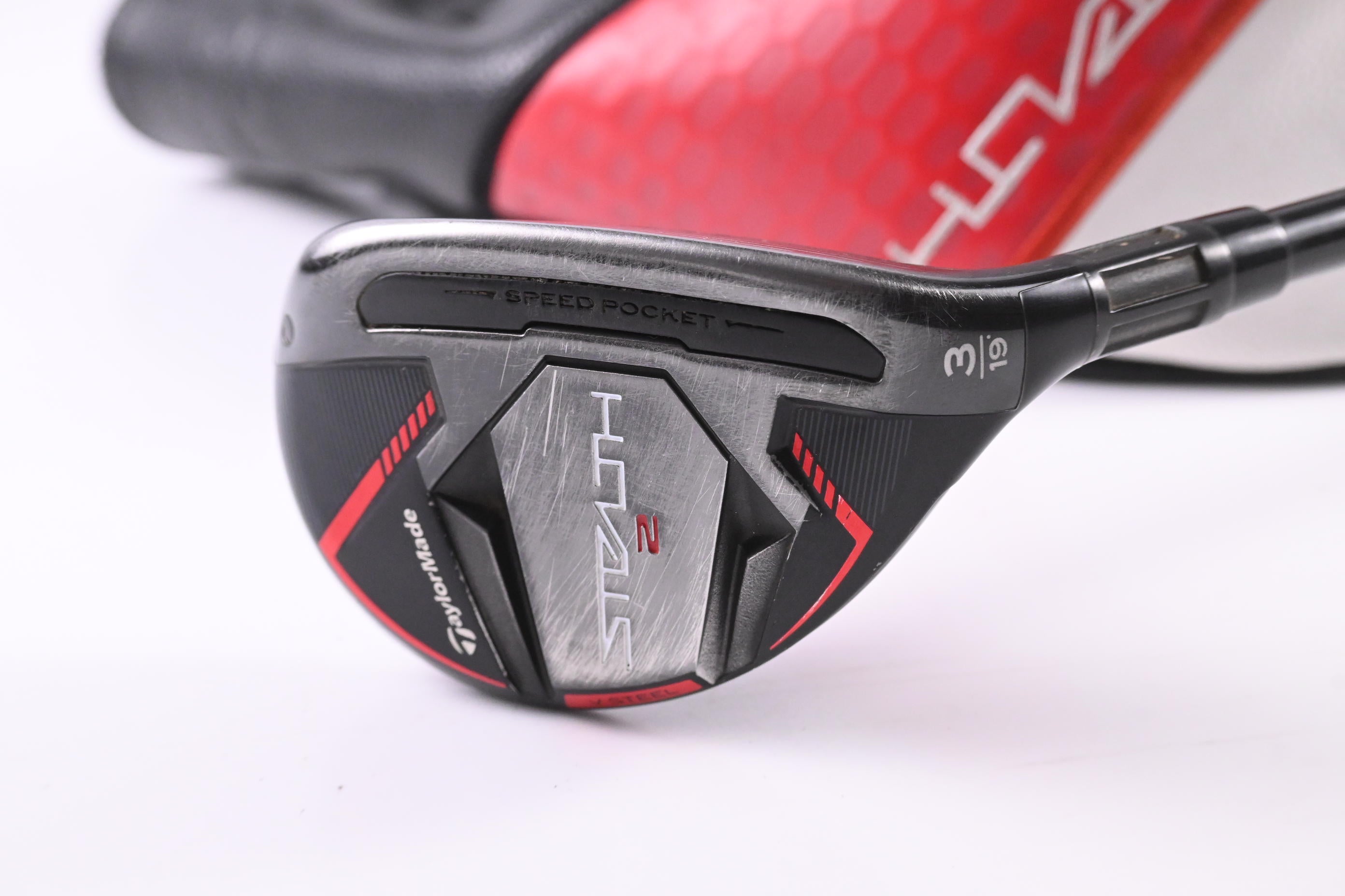 Taylormade Stealth 2 #3 Hybrid / 19 Degree / Stiff Flex Ventus TR Red 7 Shaft