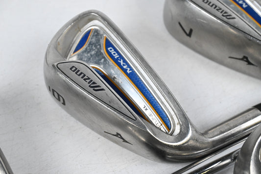 Left Hand Mizuno MX-100 Irons / 5-PW+SW / Regular Flex Mizuno MX-Lite Shafts