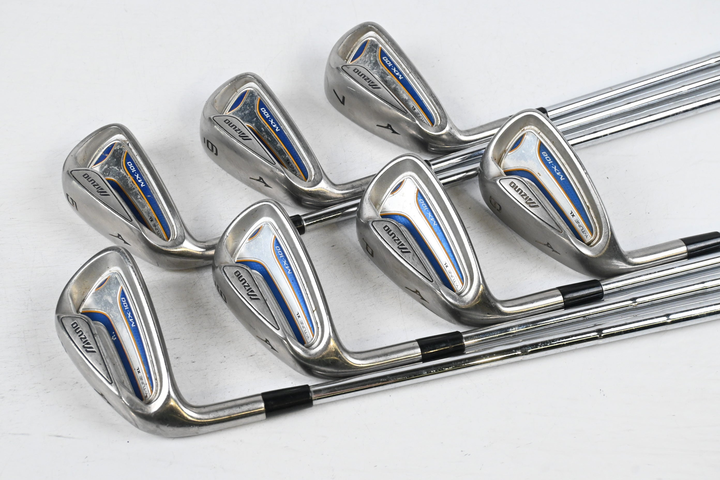 Left Hand Mizuno MX-100 Irons / 5-PW+SW / Regular Flex Mizuno MX-Lite Shafts