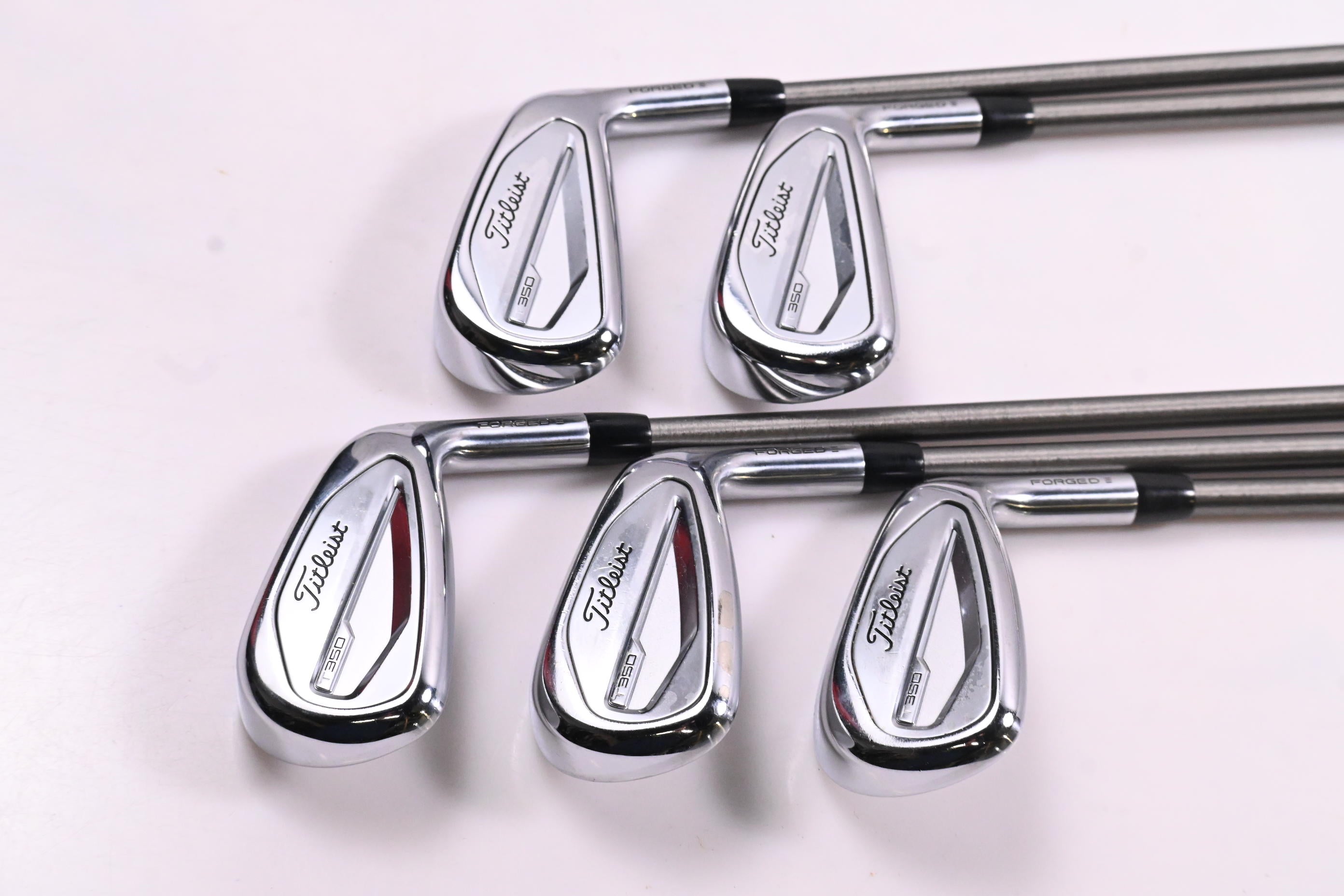 Titleist T350 2023 Irons / 6-PW / Regular Flex Aerotech Steelfiber 80 Shafts