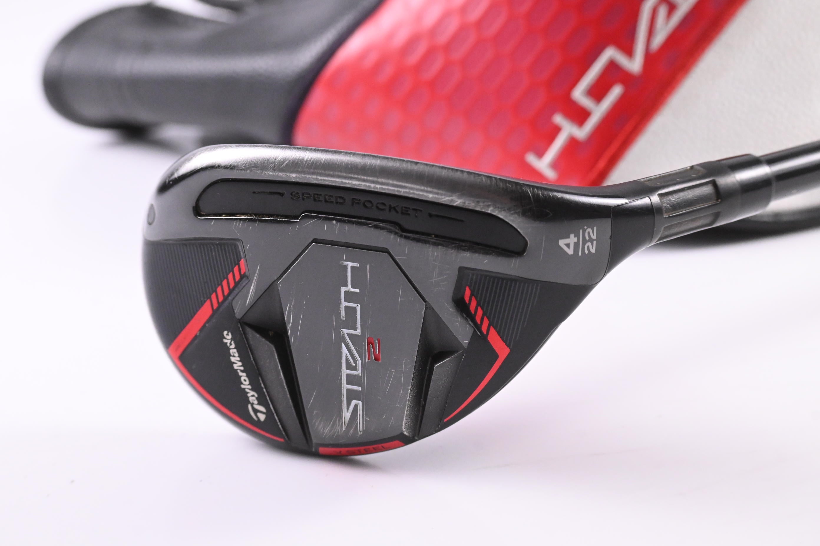 Taylormade Stealth 2 #4 Hybrid / 22 Degree / Stiff Flex Ventus TR Red 7 Shaft