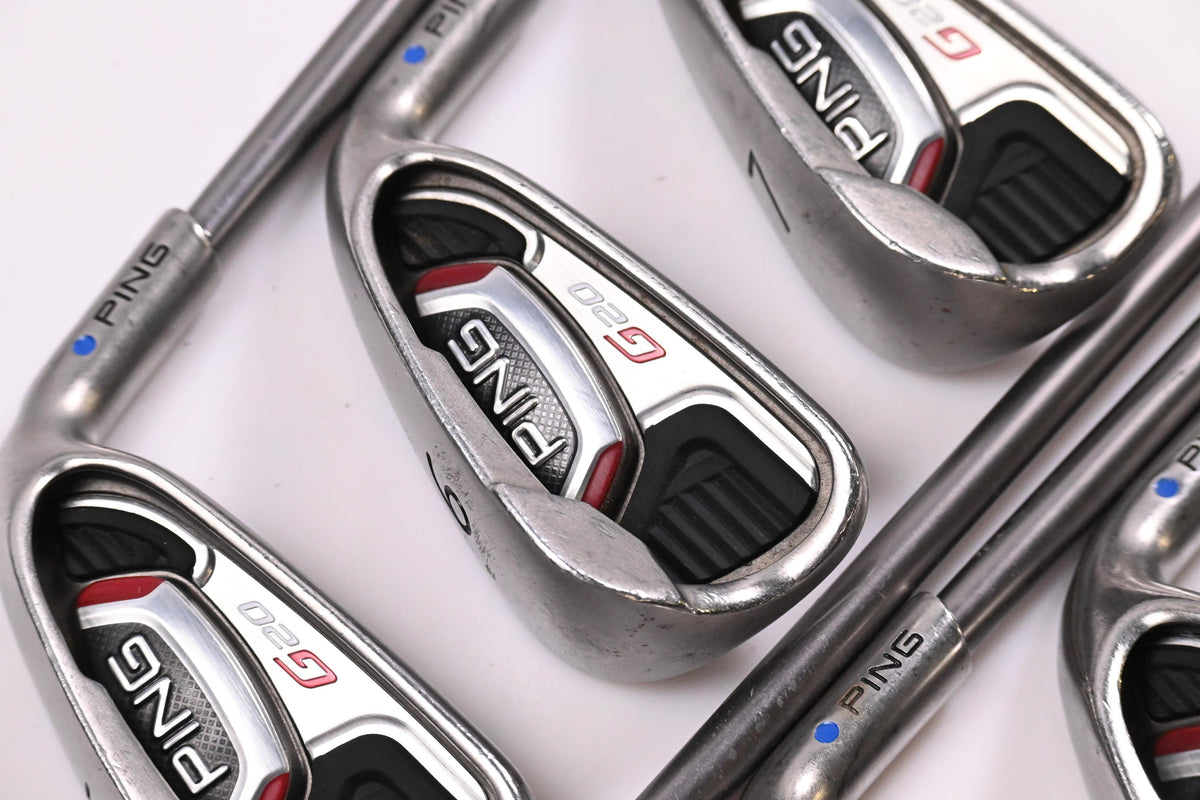 Ping G20 Irons / 5-PW+SW / Blue Dot / Senior Flex Ping TFC 169 Shafts