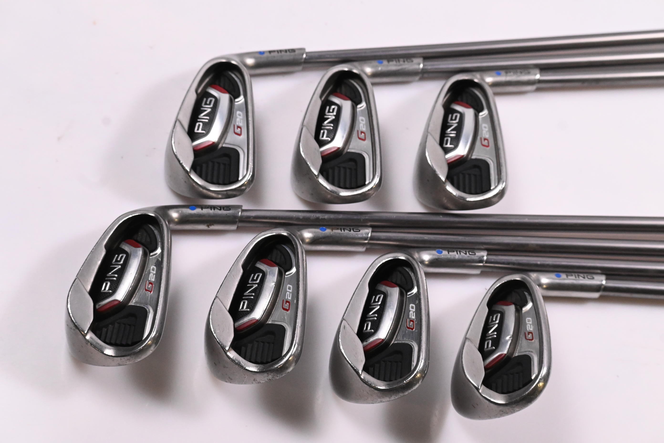 Ping G20 Irons / 5-PW+SW / Blue Dot / Senior Flex Ping TFC 169 Shafts
