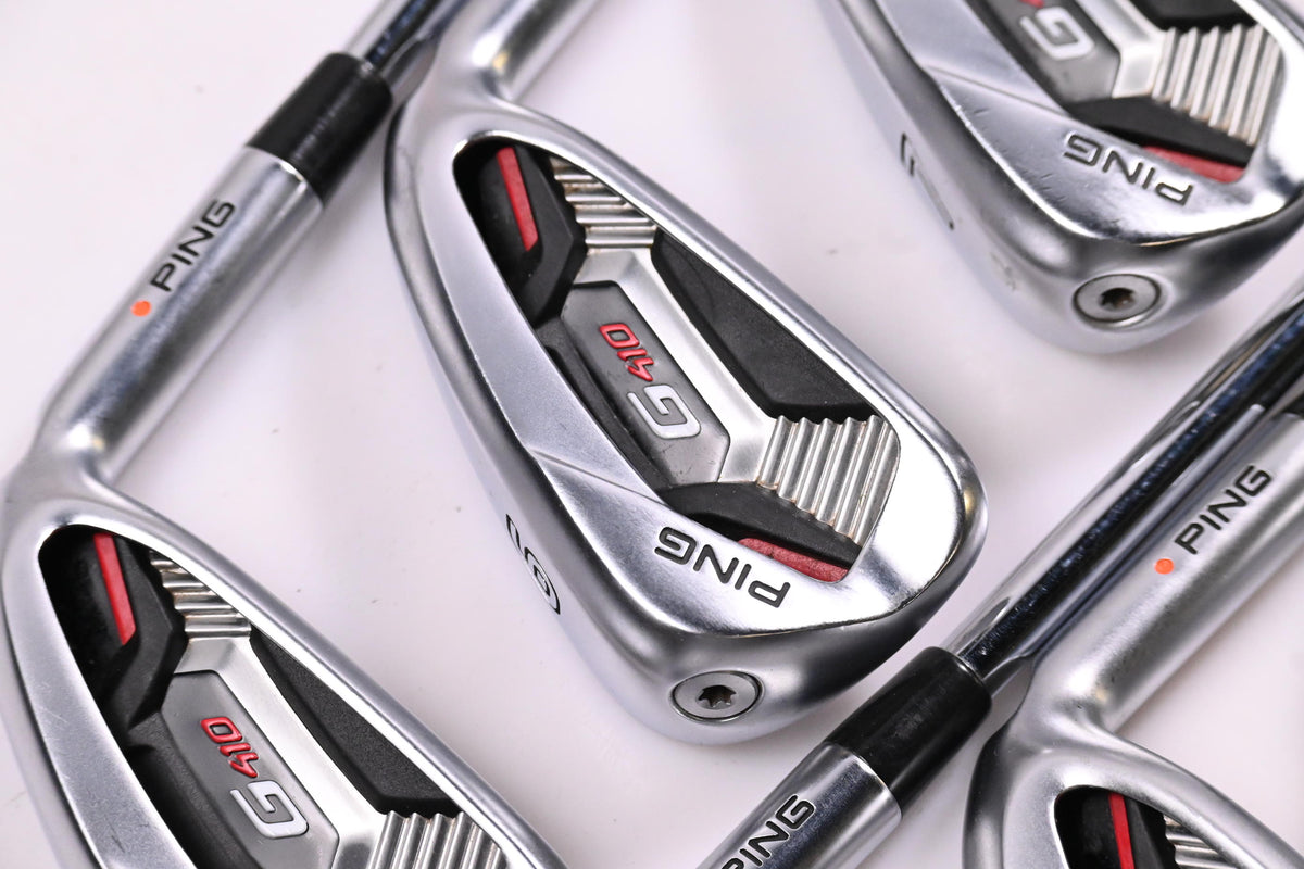 Ping G410 Irons / 5-PW / Orange Dot / Regular Flex XP 95 R300 Shafts