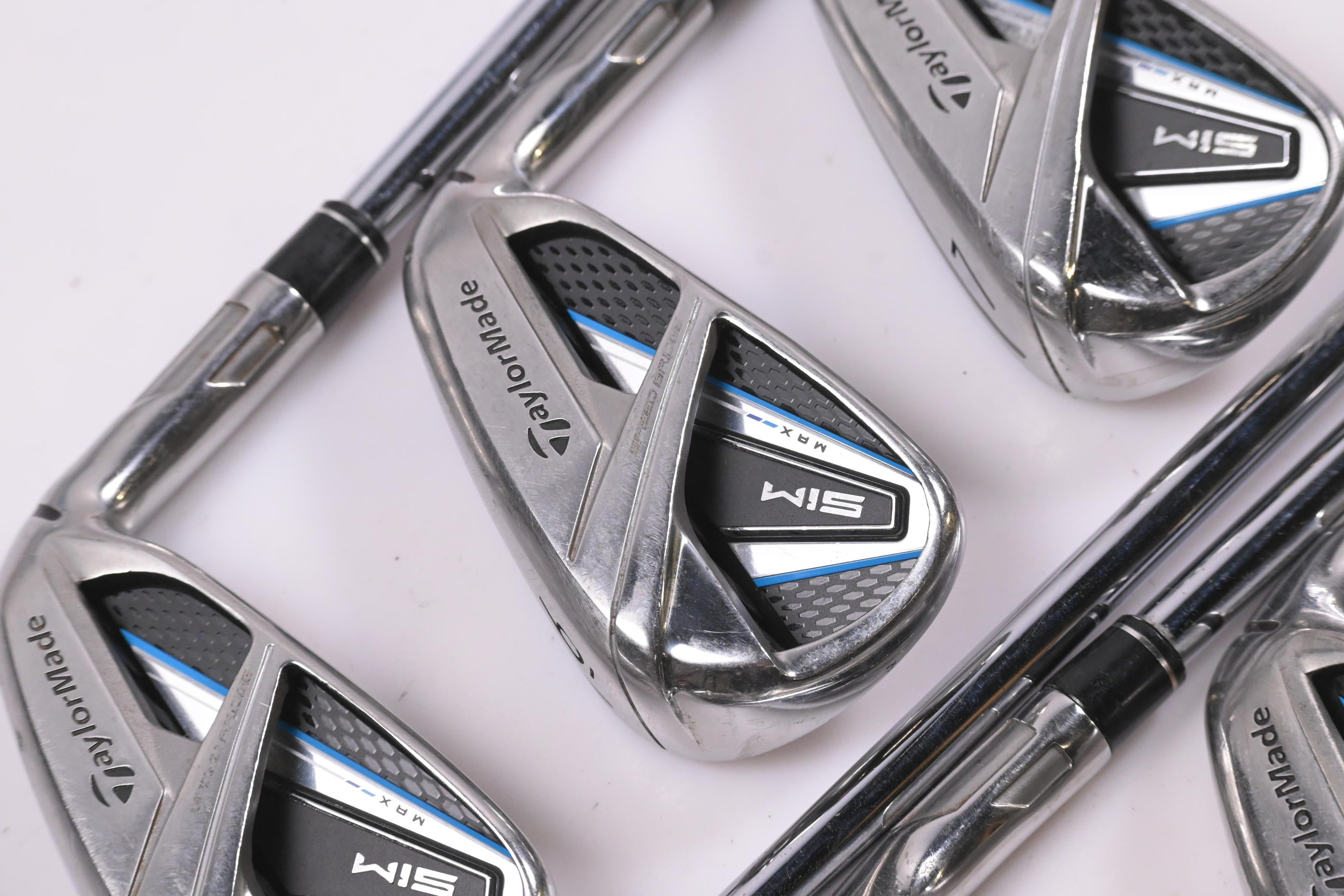 Taylormade SIM Max Irons / 5-PW+GW / Stiff Flex KBS MAX 85 Shafts