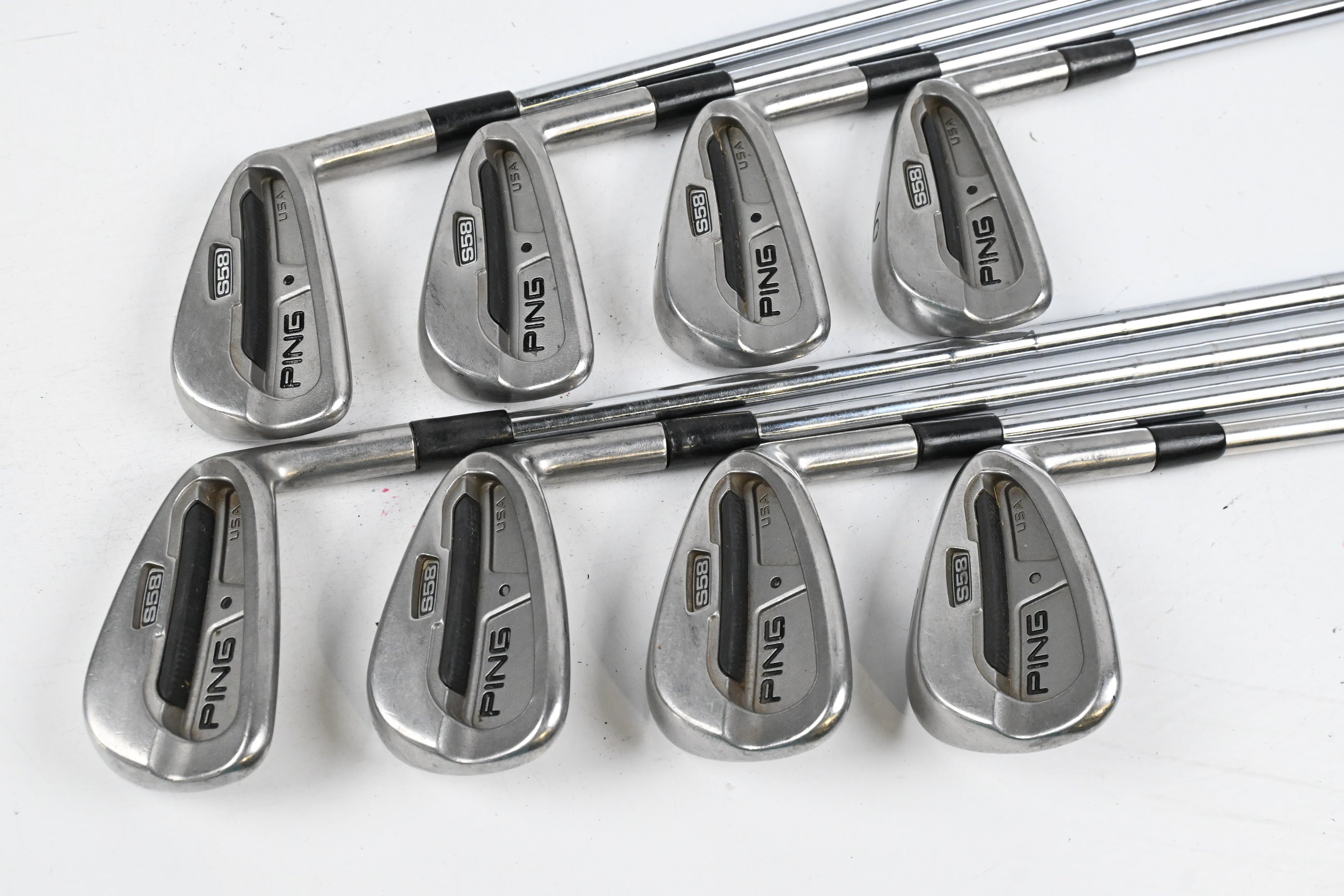 Ping S58 Irons / 3-PW / Black Dot / Stiff Flex KBS Tour Shafts