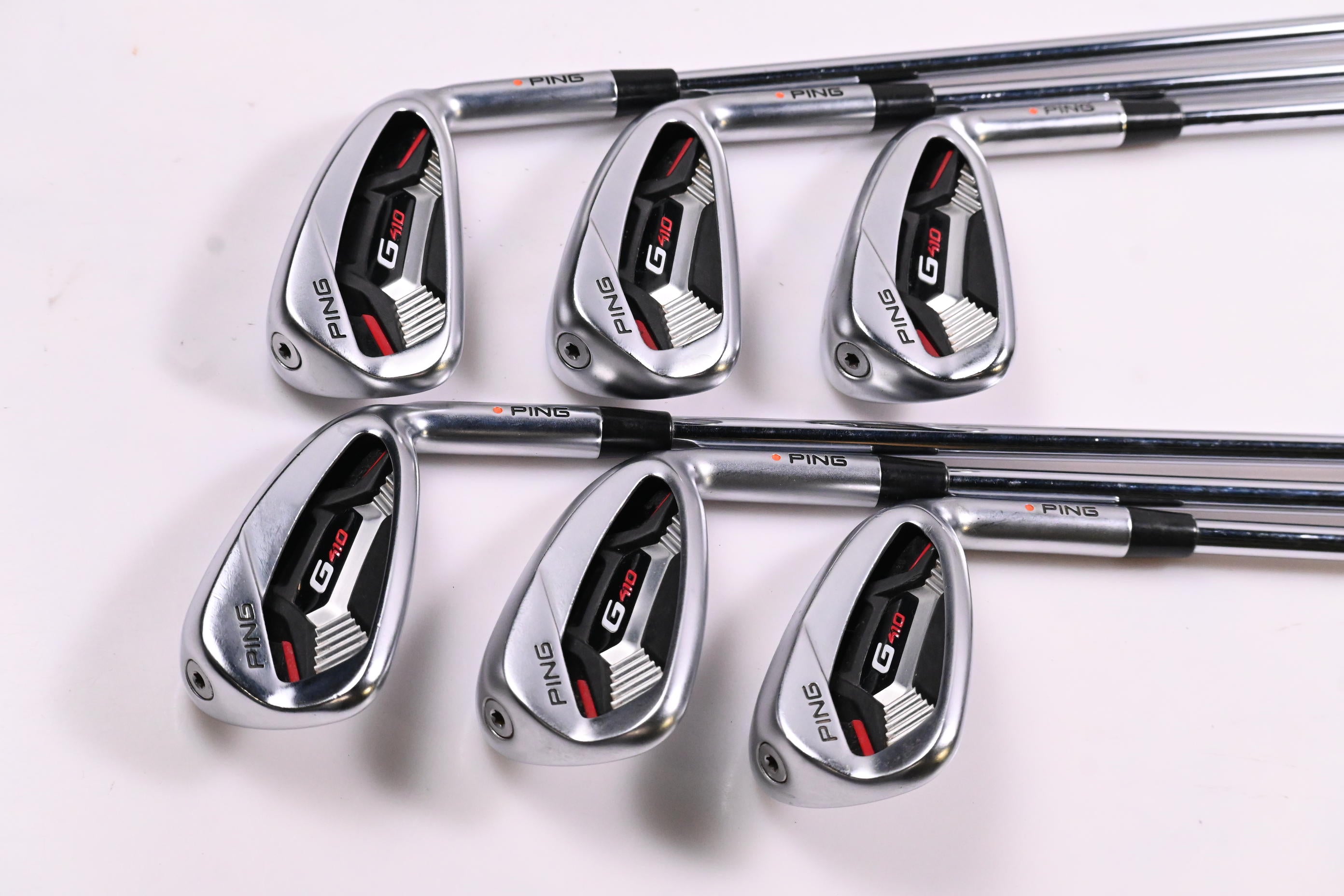 Ping G410 Irons / 5-PW / Orange Dot / Regular Flex XP 95 R300 Shafts