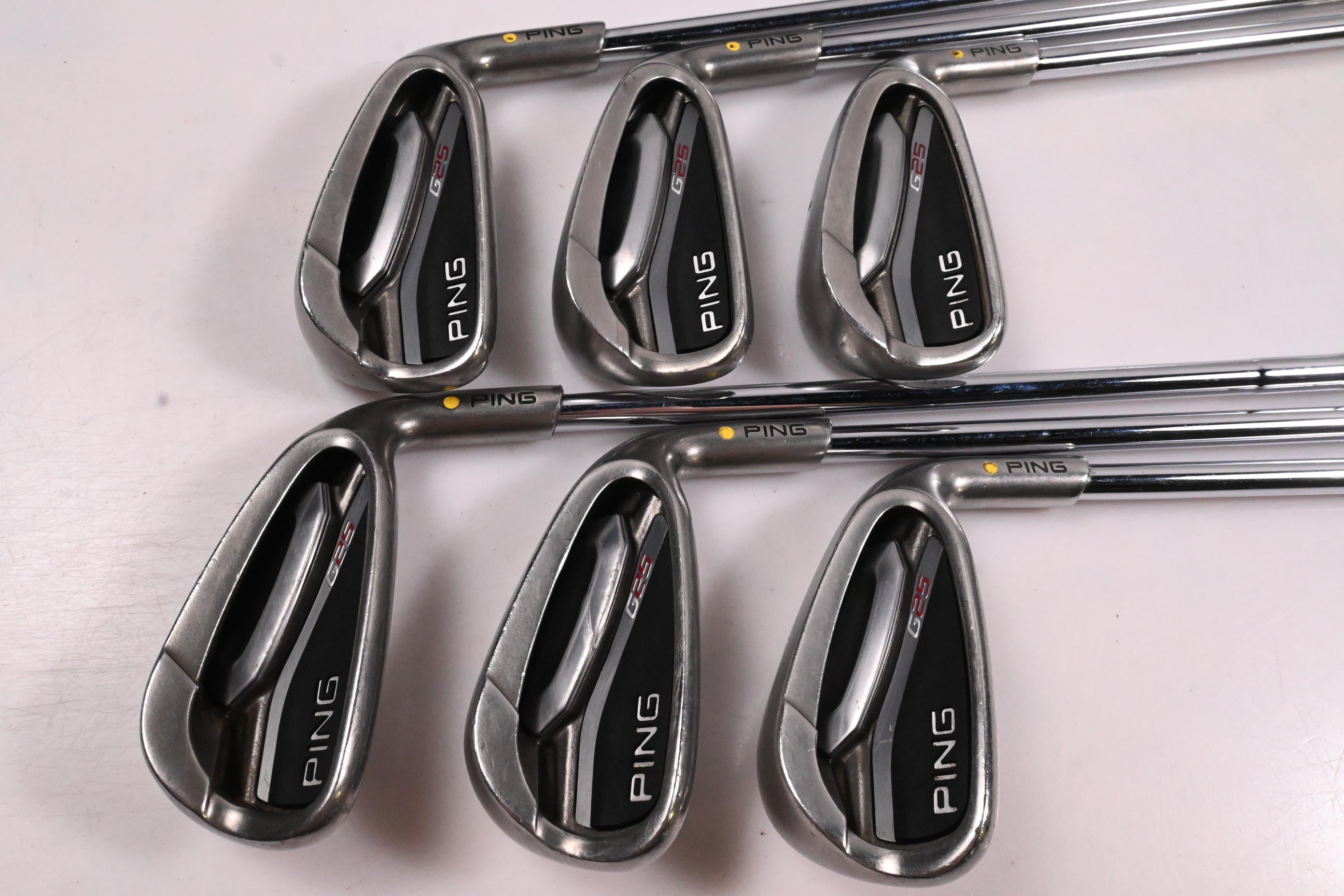 Ping G25 Irons / 5-PW / Yellow Dot / Regular Flex Ping CFS Shafts