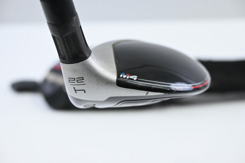 Taylormade M4 #4 Hybrid / 22 Degree / Stiff Flex Fujikura Atmos Red 7 Shaft
