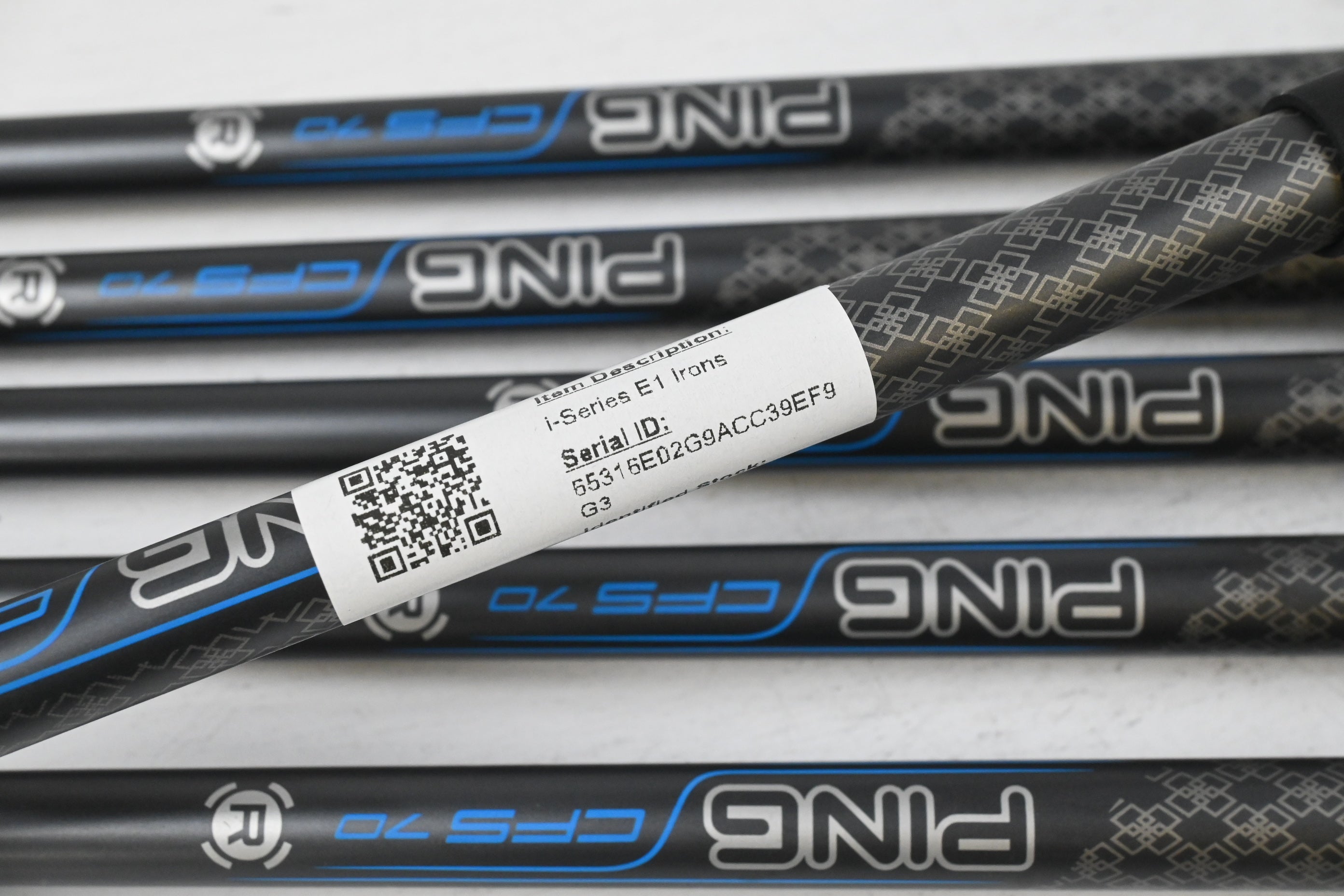 Ping i-Series E1 Irons / 5-PW / Black Dot / Regular Flex Ping CFS 70 Shafts