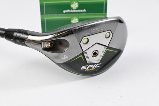 Left Hand Callaway Epic Flash #4 Hybrid / 21 Degree / Regular Flex Tensei AV