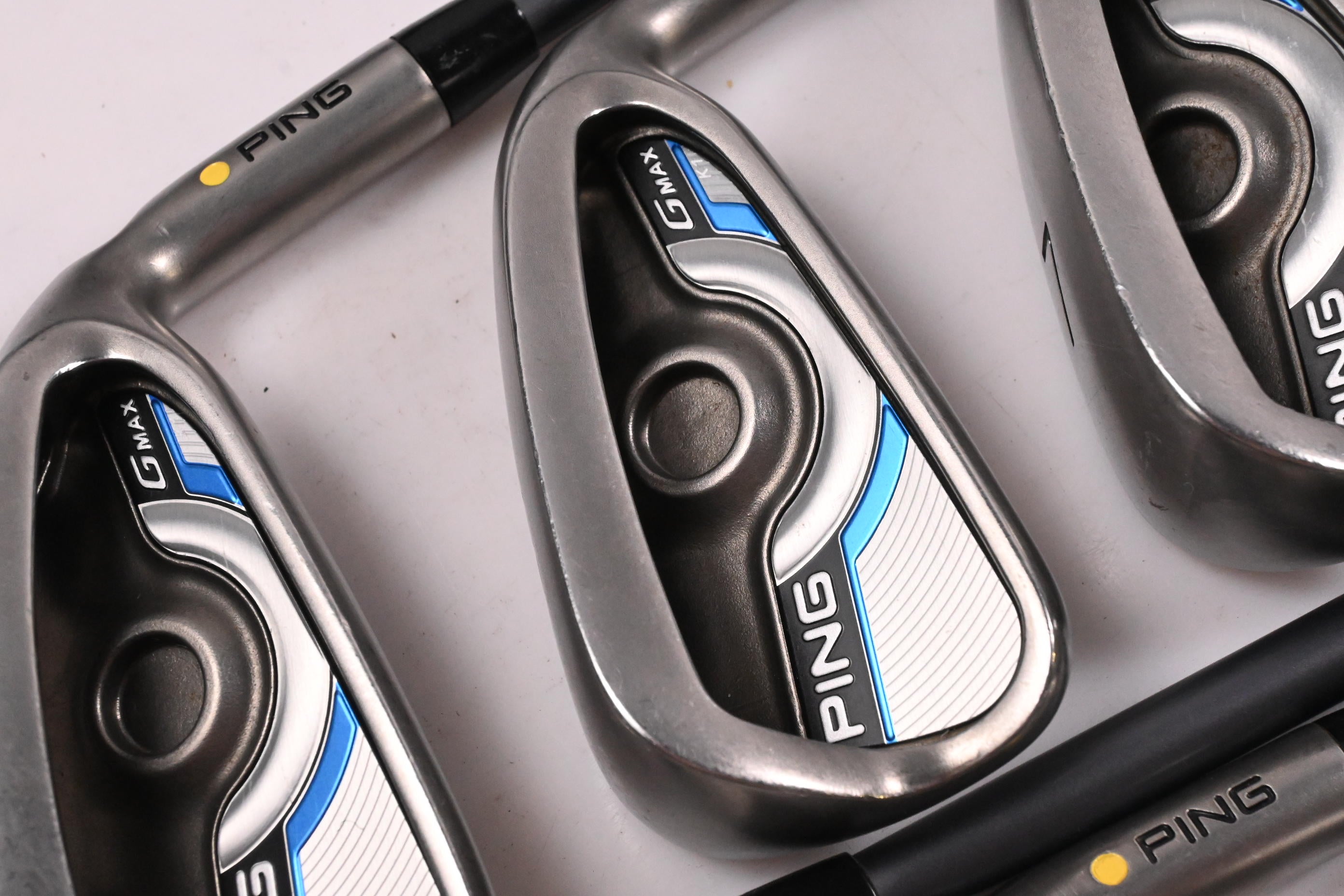 Ping GMax Irons / 5-PW+SW / Yellow Dot / Senior Flex Ping CFS 65 Shafts