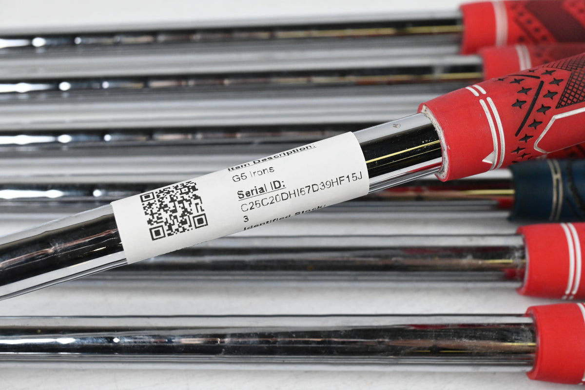 Ping G5 Irons / 4-PW+SW / Black Dot / Regular Flex Steel Shafts