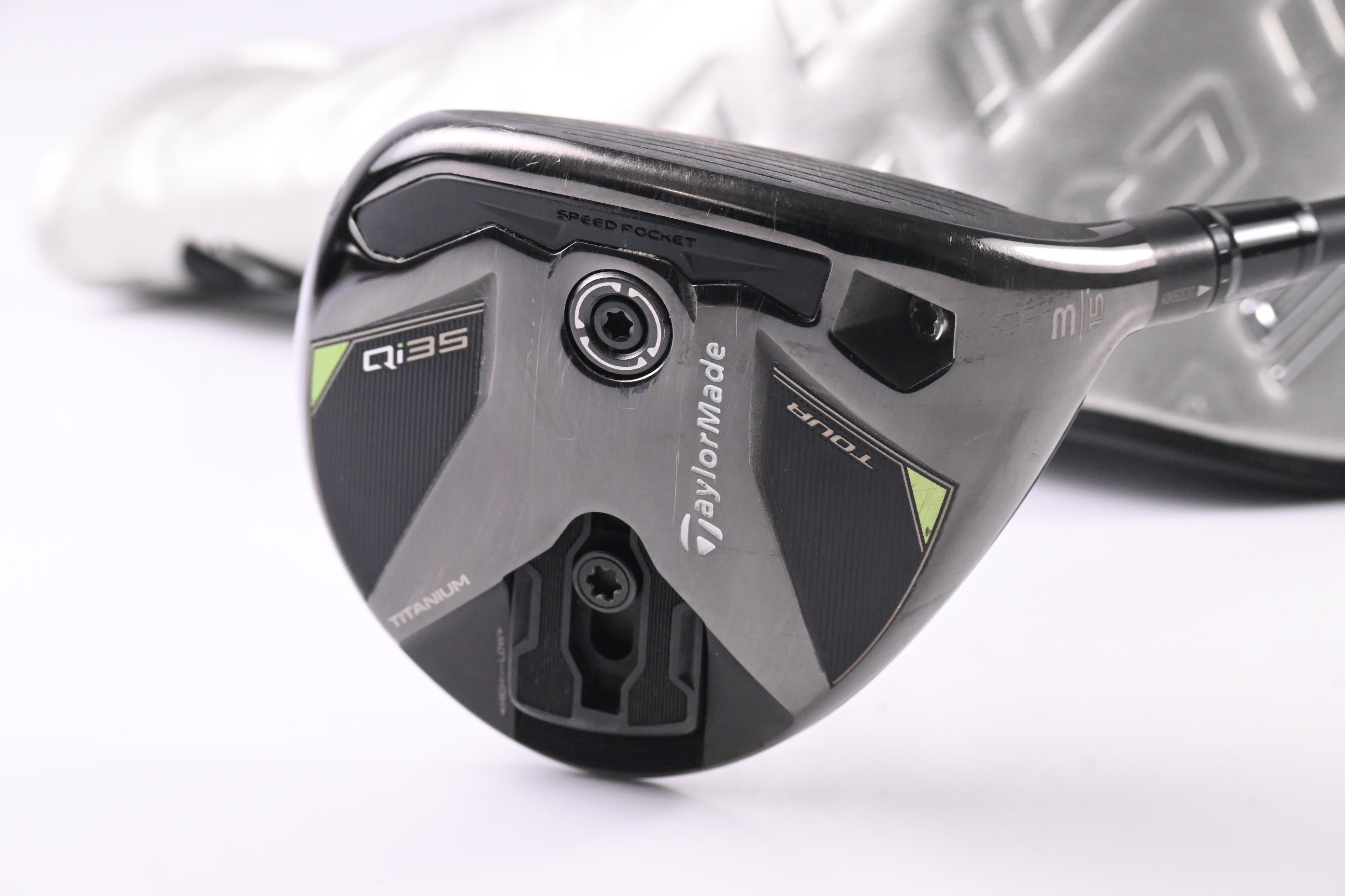 Taylormade Qi35 Tour #3 Wood / 15 Degree / Stiff Flex Kai'li Dark Waves Blue 75