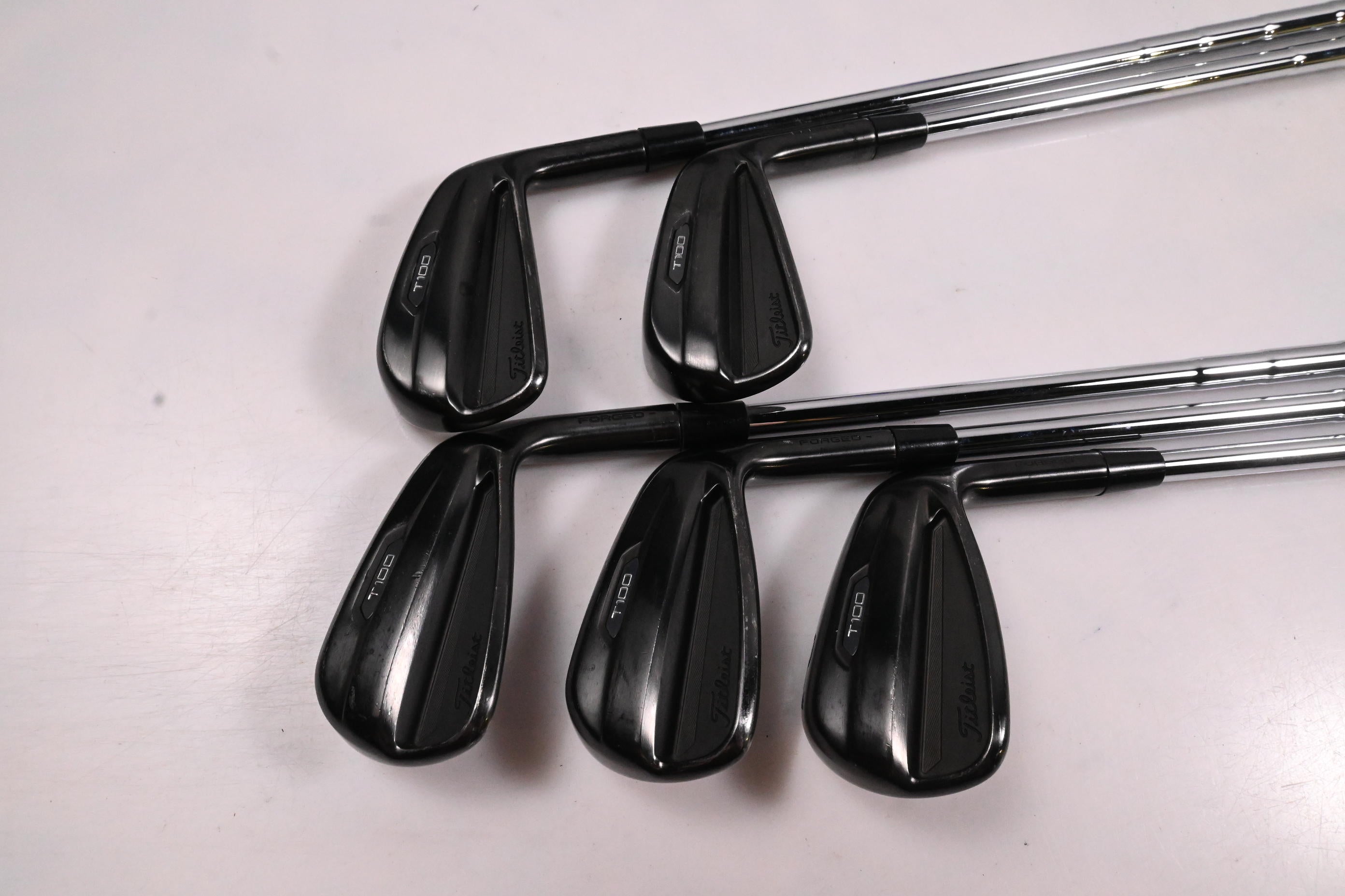 Titleist T100 Ltd Edition Black Irons / 6-PW / Stiff Flex Dynamic Gold S300