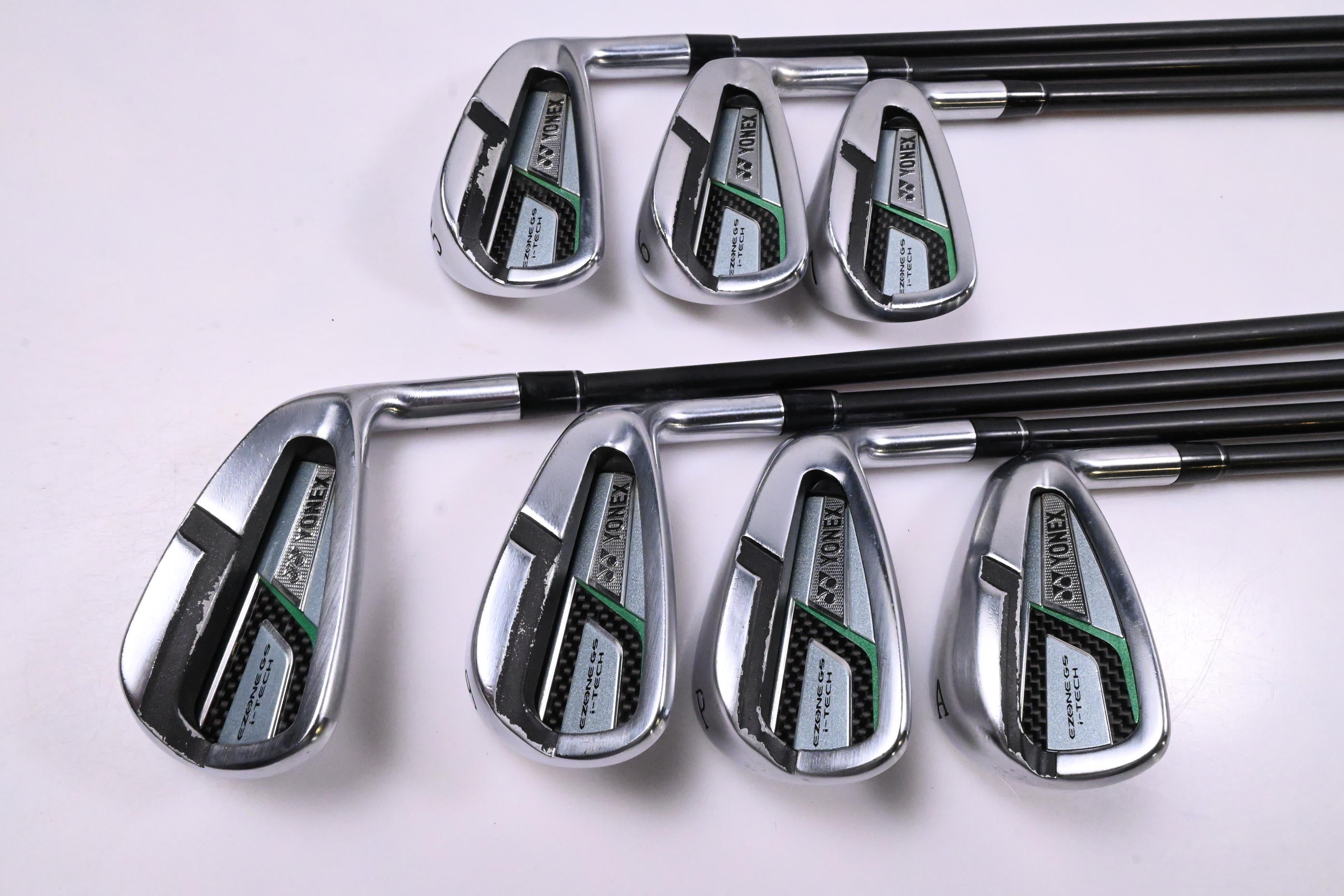 Yonex Ezone GS i-Tech Irons / 5-PW+GW / Stiff Flex Yonex EX-G02 Shafts