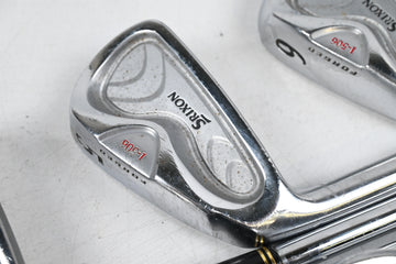 Left Hand Srixon I-506 Irons / 3-PW / Stiff Flex Dynamic Gold S300 Shafts