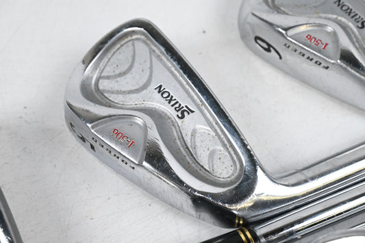 Left Hand Srixon I-506 Irons / 3-PW / Stiff Flex Dynamic Gold S300 Shafts