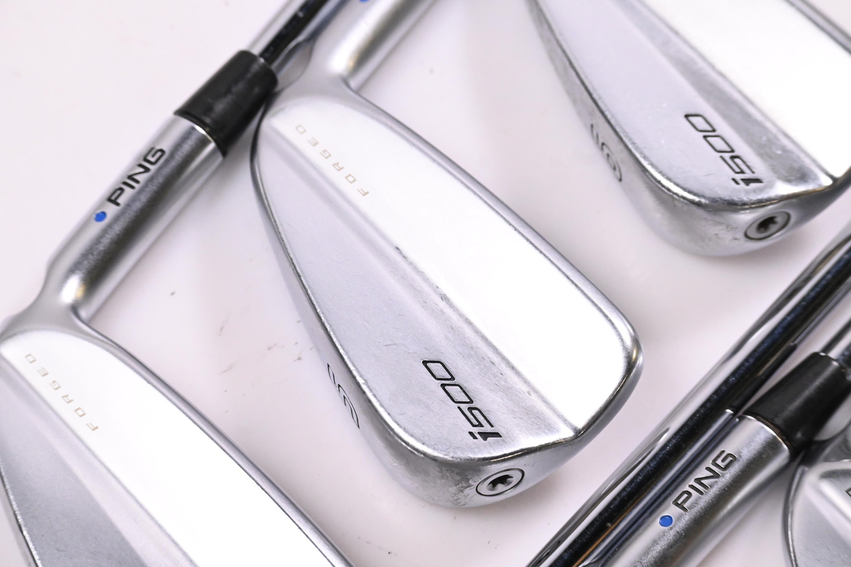 Ping i500 Irons / 4-PW / Blue Dot / Regular Flex Project X LZ 115 Shafts