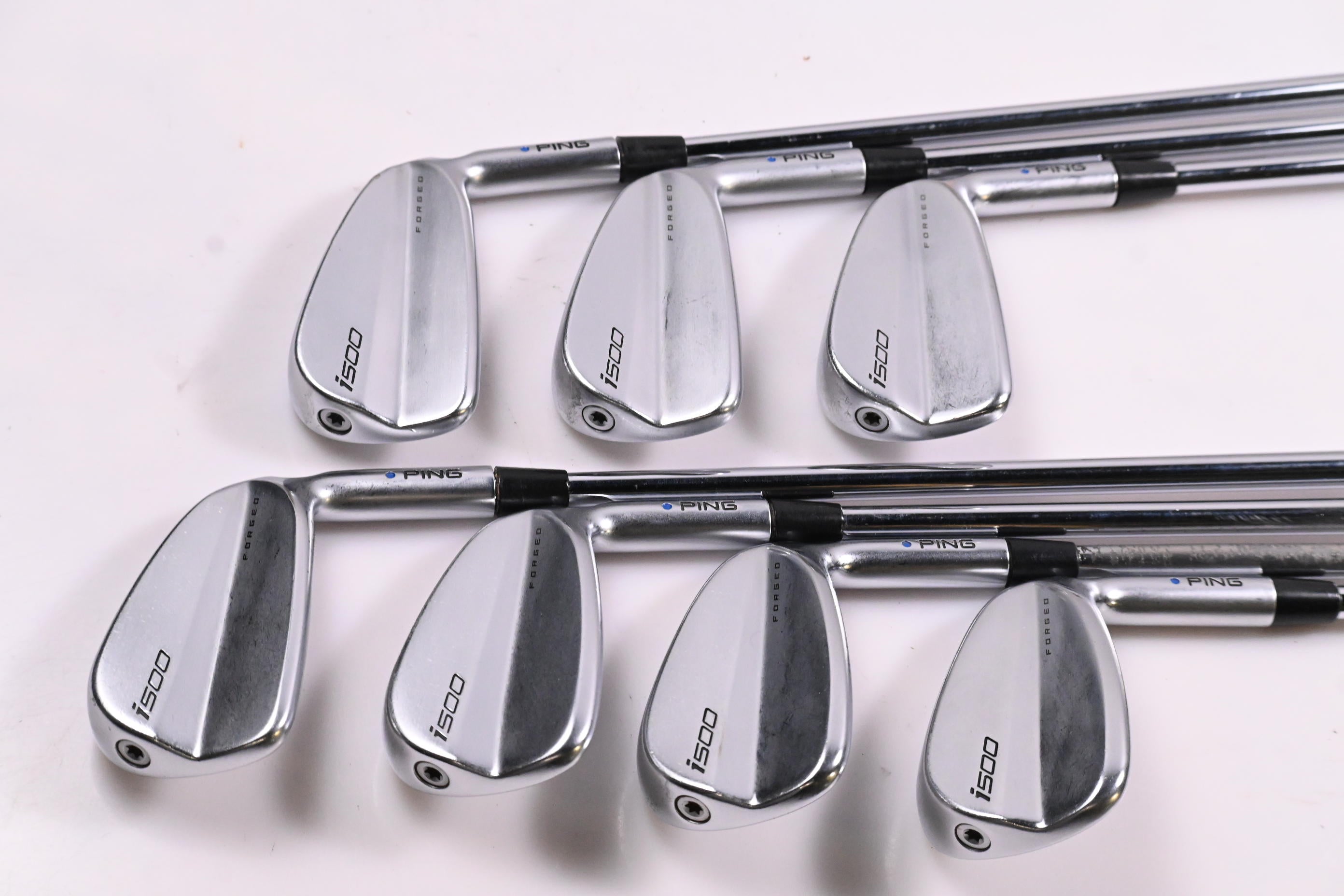 Ping i500 Irons / 4-PW / Blue Dot / Regular Flex Project X LZ 115 Shafts