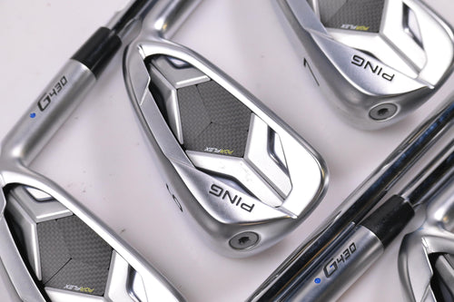 Ping G430 Irons / 5-PW+45° / Blue Dot / Regular Flex Ping AWT 2.0 Shafts