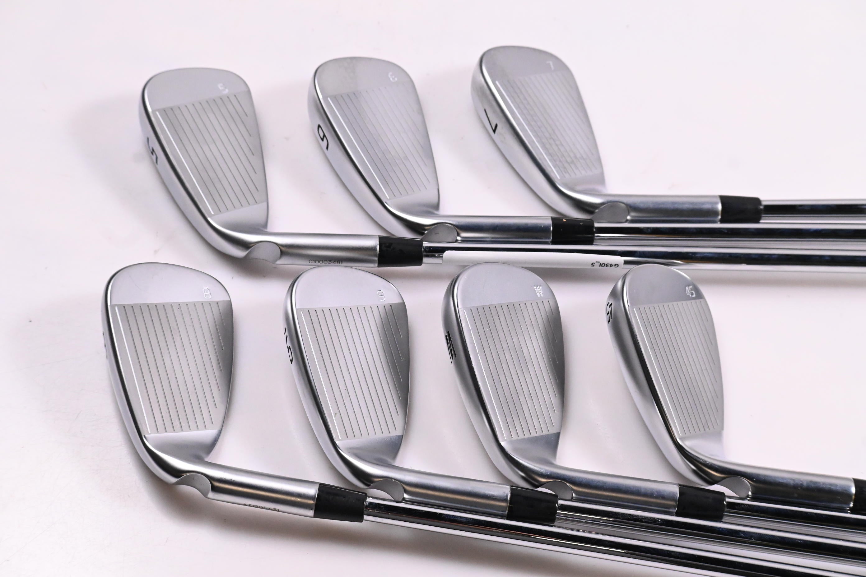 Ping G430 Irons / 5-PW+45° / Blue Dot / Regular Flex Ping AWT 2.0 Shafts
