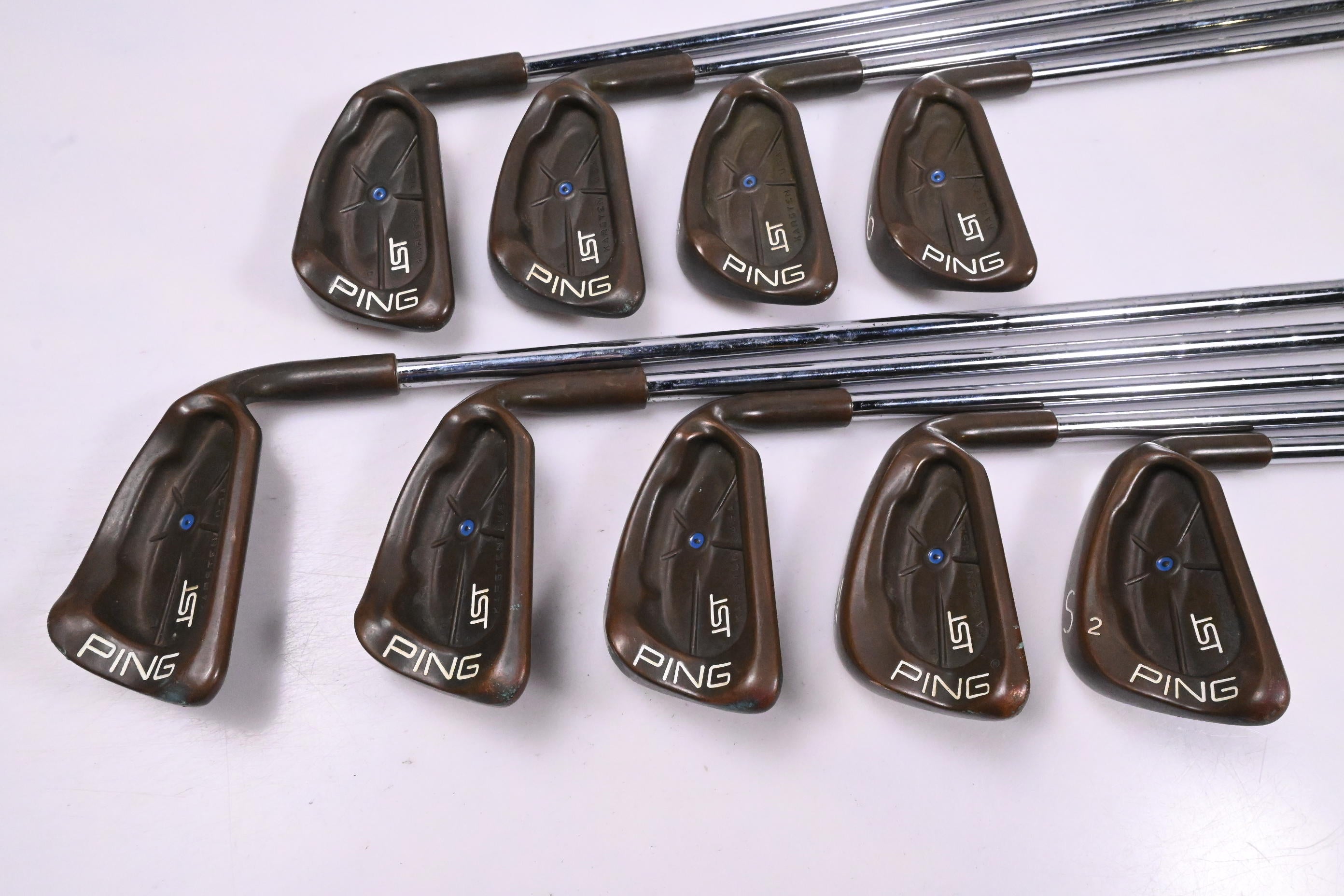 Ping ISI BeCu Irons / 3-PW+SW / Blue Dot / Stiff Flex Ping JZ Shafts