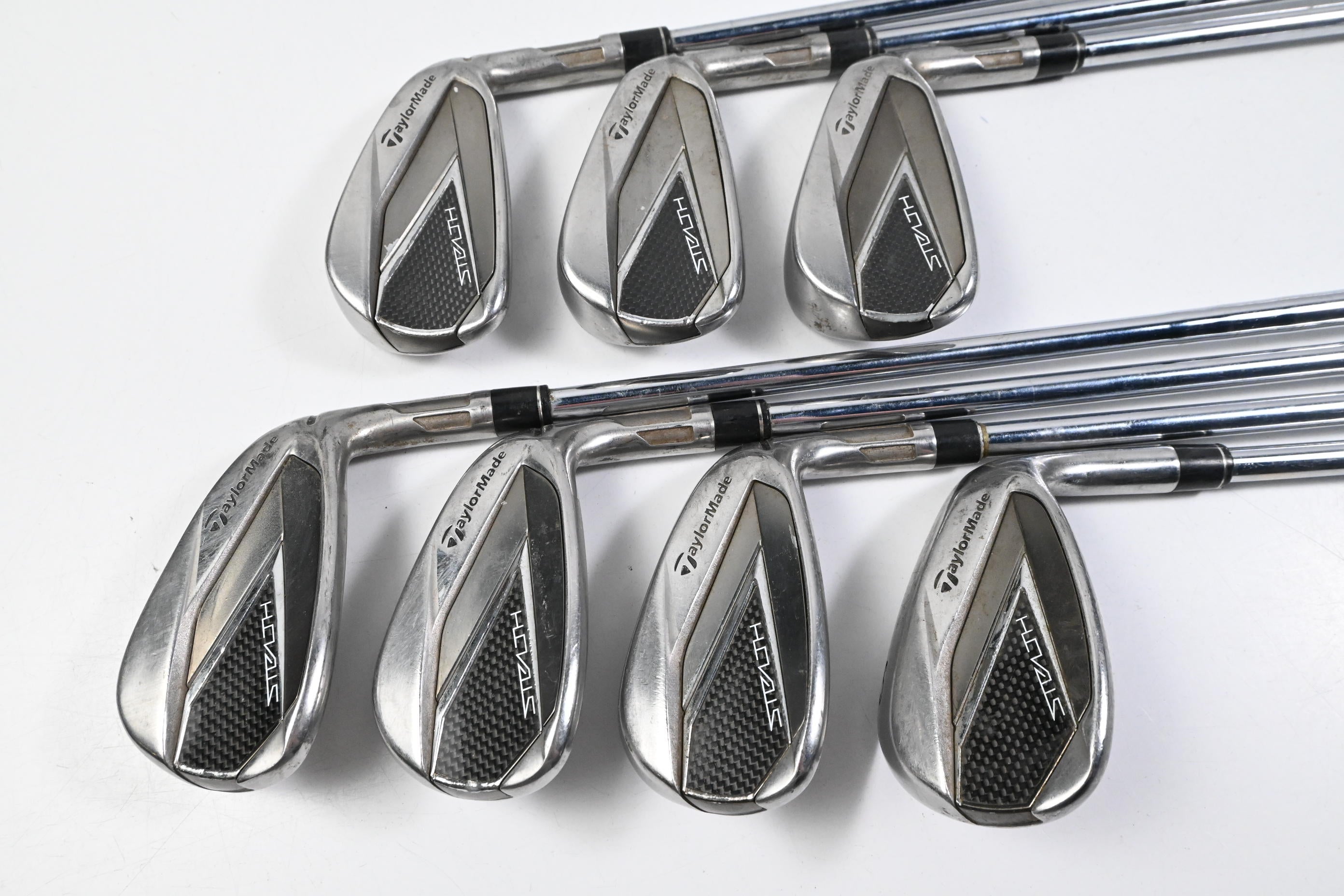 Taylormade Stealth Irons / 5-PW+SW / Stiff Flex KBS MAX MT 85 Shafts