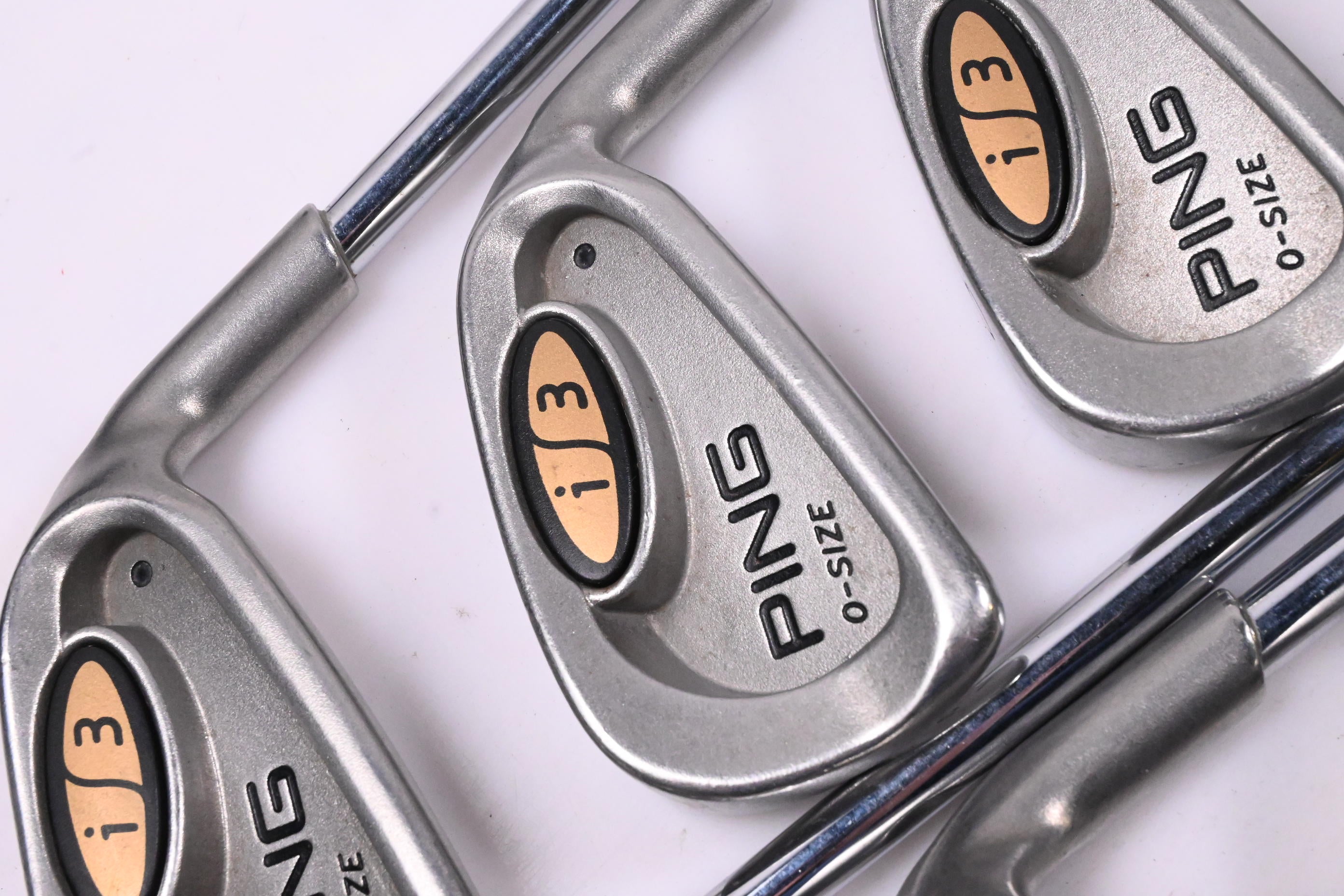 Ping i3 O-Size Irons / 4-PW+SW / Black Dot / Stiff Flex Ping JZ Shafts