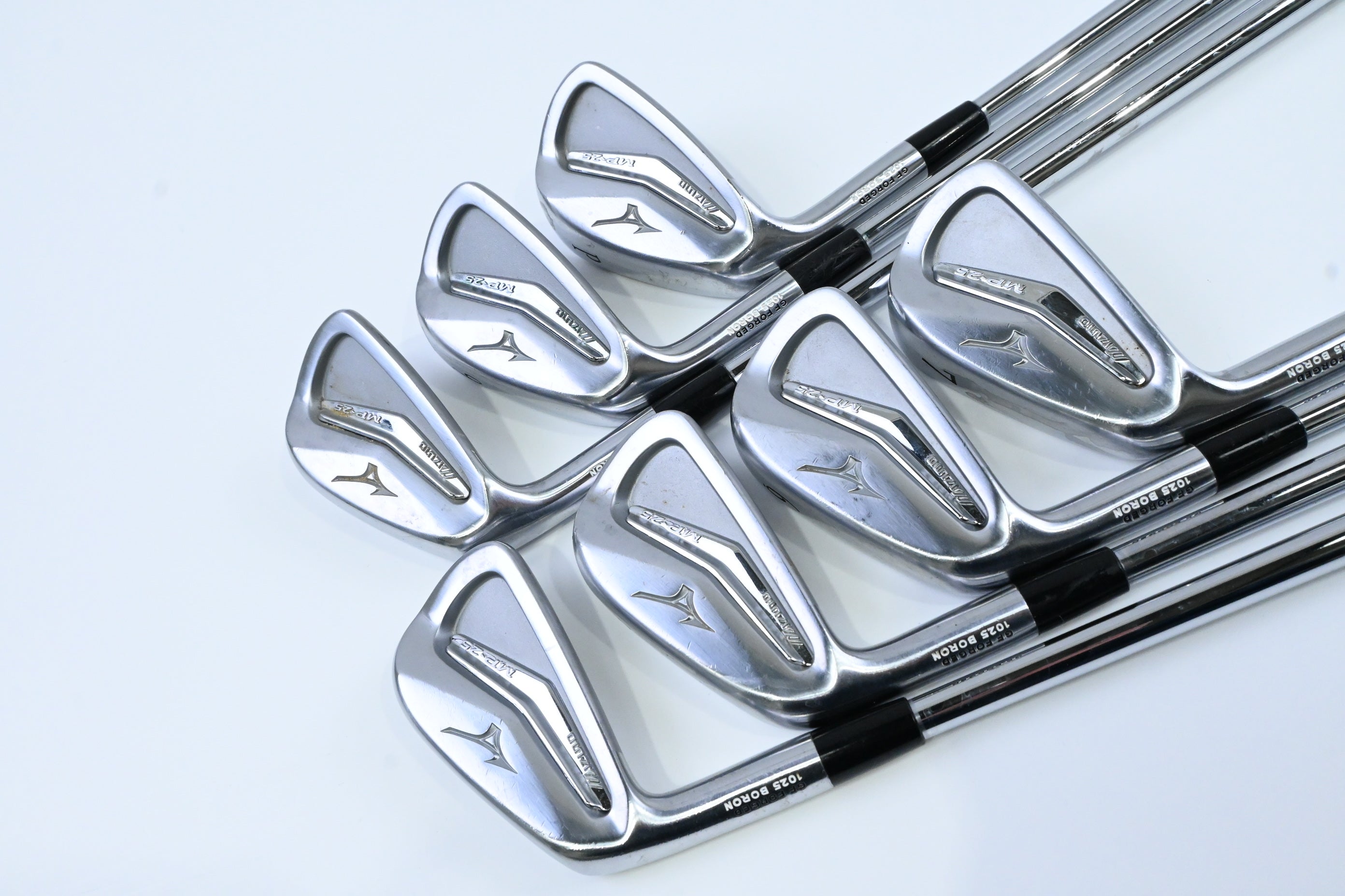 Left Hand Mizuno MP-25 Irons / 4-PW / Regular Plus Flex Project X Rifle Shafts