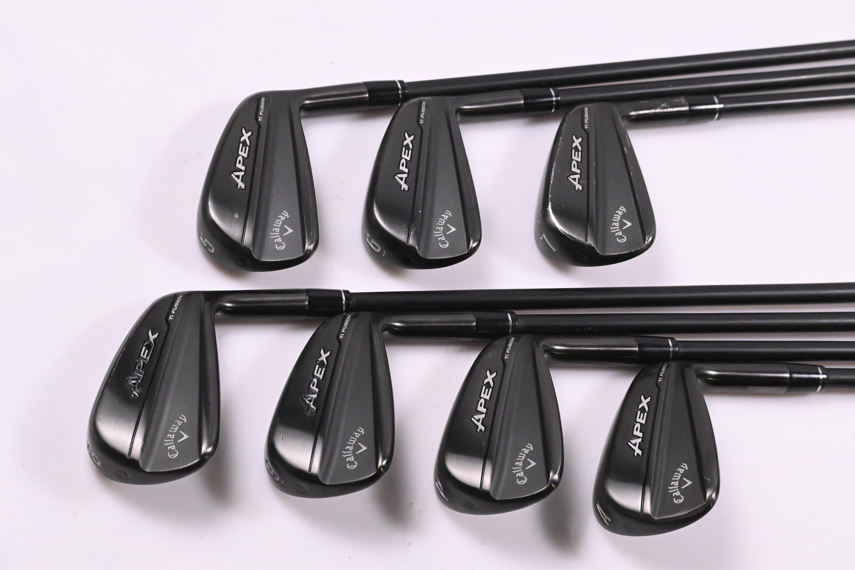 Callaway Apex Ti Fusion Irons / 5-PW+GW / Regular Flex MMT 70 Shafts