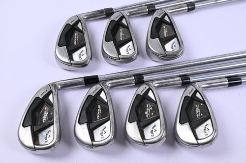 Callaway Rogue ST Max Irons / 4-PW / Stiff Flex Project X LS 120 Shafts