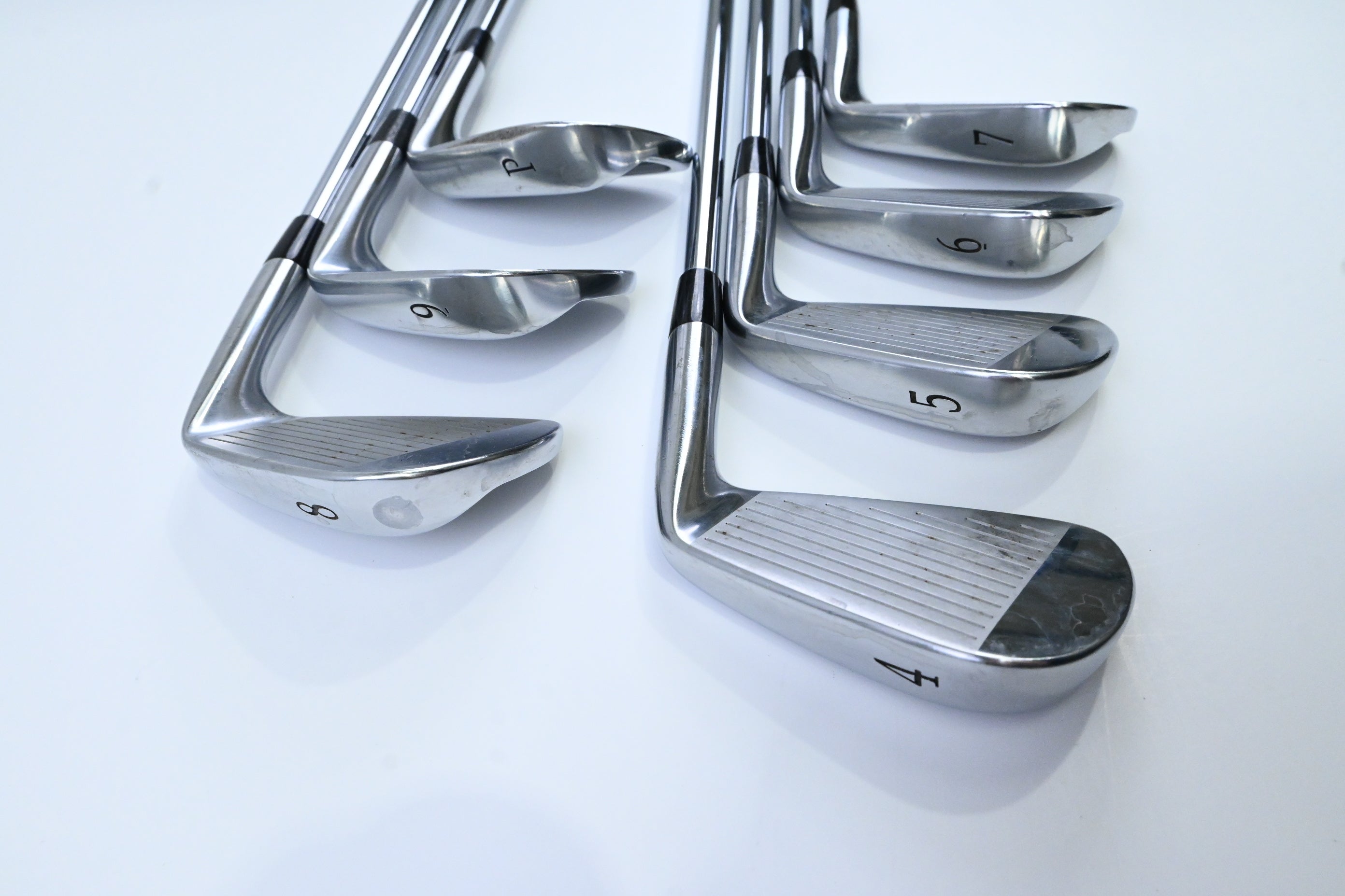 Left Hand Mizuno MP-25 Irons / 4-PW / Regular Plus Flex Project X Rifle Shafts