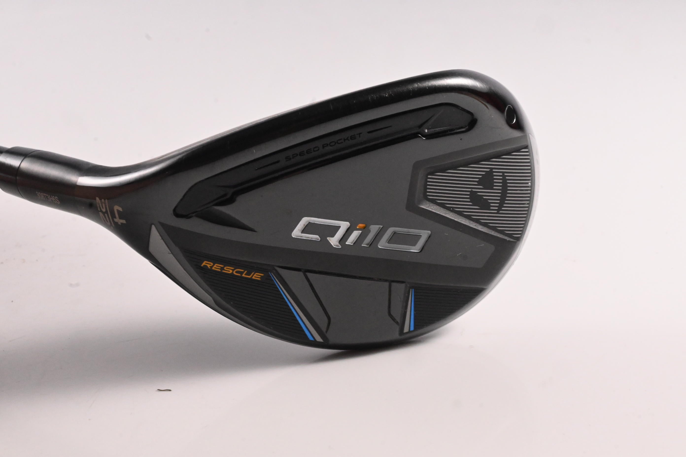 Left Hand Taylormade Qi10 #4 Hybrid / 22 Degree / Regular Flex Ventus TR Blue 6