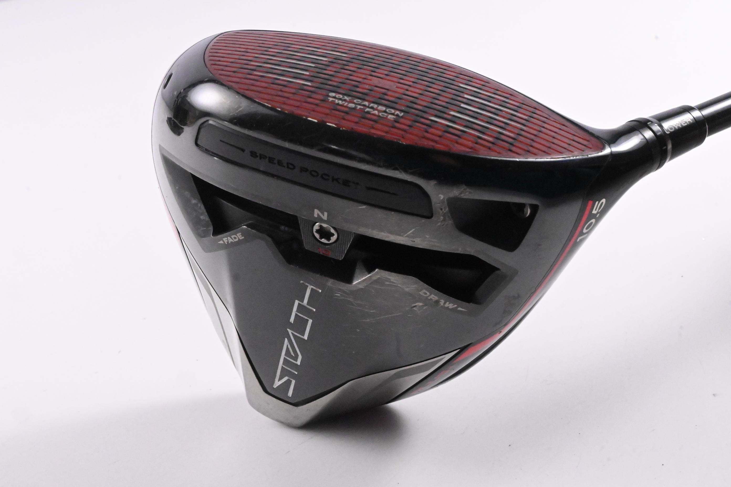 Taylormade Stealth Plus Driver / 10.5 Degree / Regular Flex HZRDUS RDX Smoke Red