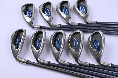 Left Hand Callaway X-16 Irons / 3-PW+SW / Regular Flex System CW 75 Shafts