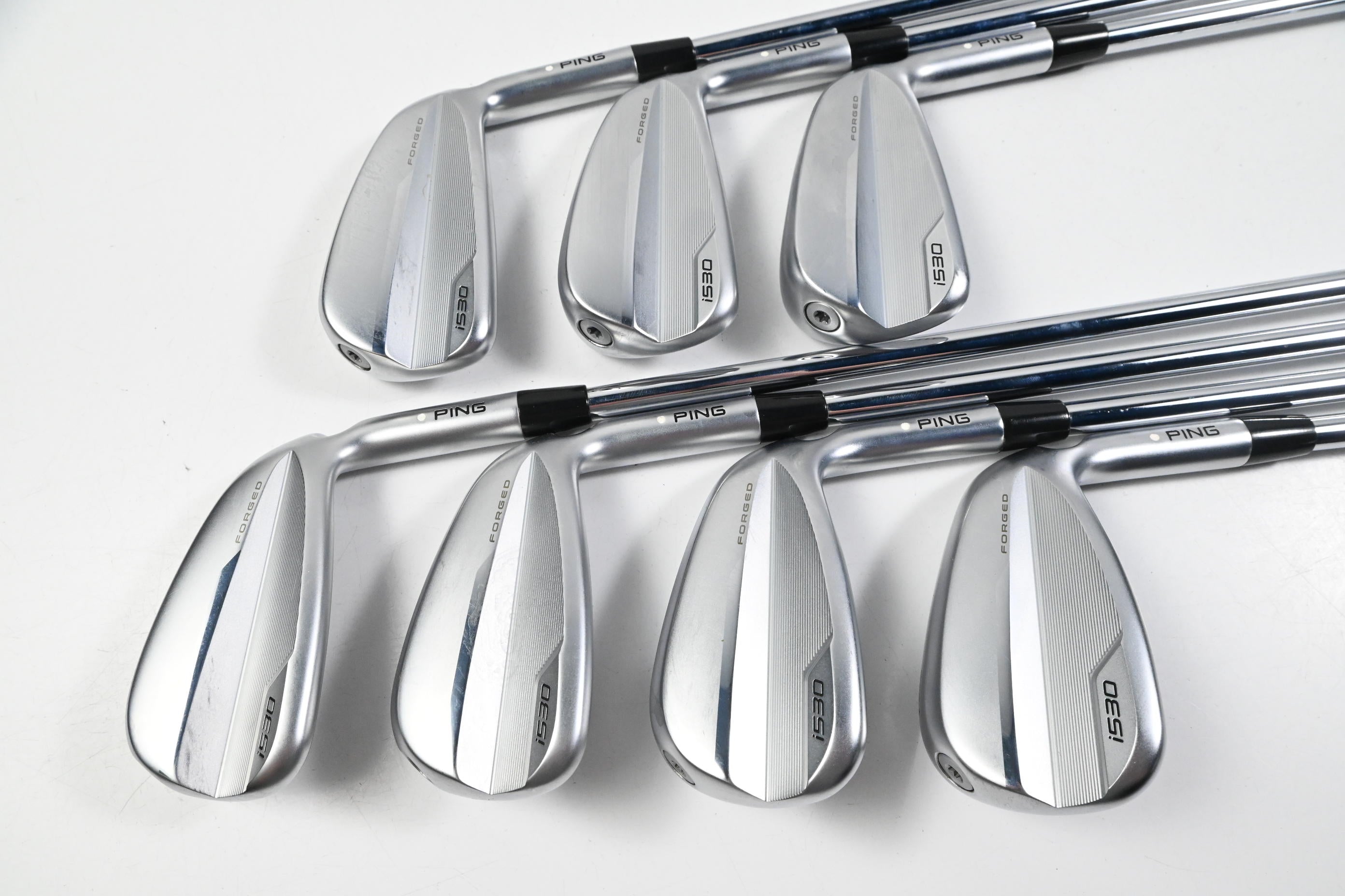 Ping i530 Irons / 5-PW+GW / White Dot / Regular Flex Elevate MPH 95 Shafts