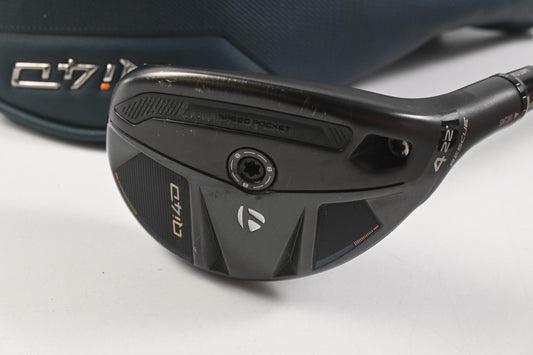 Taylormade Qi4D #4 Hybrid / 22 Degree / Regular Flex REAX By KBS White 65 Shaft