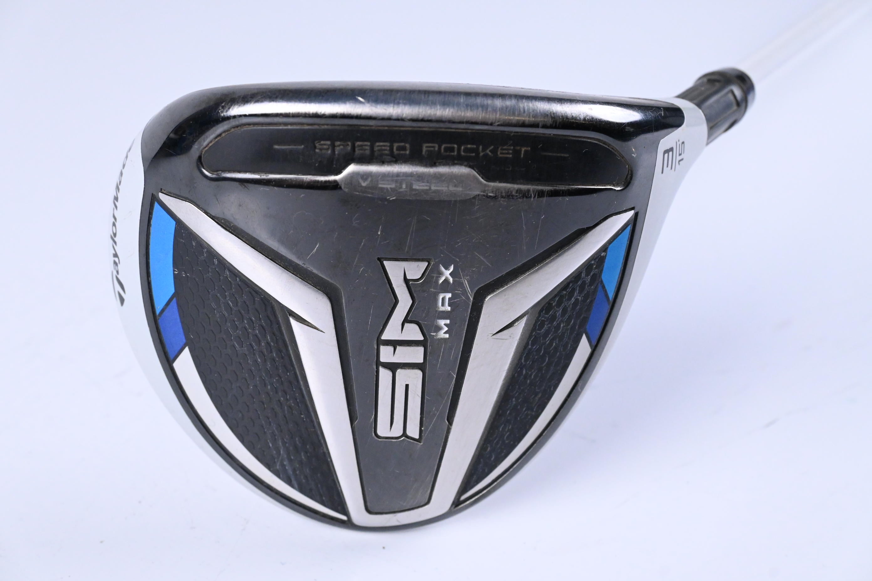 Taylormade SIM Max #3 Wood / 15 Degree / Stiff Flex Aldila RIP NV 65 Shaft