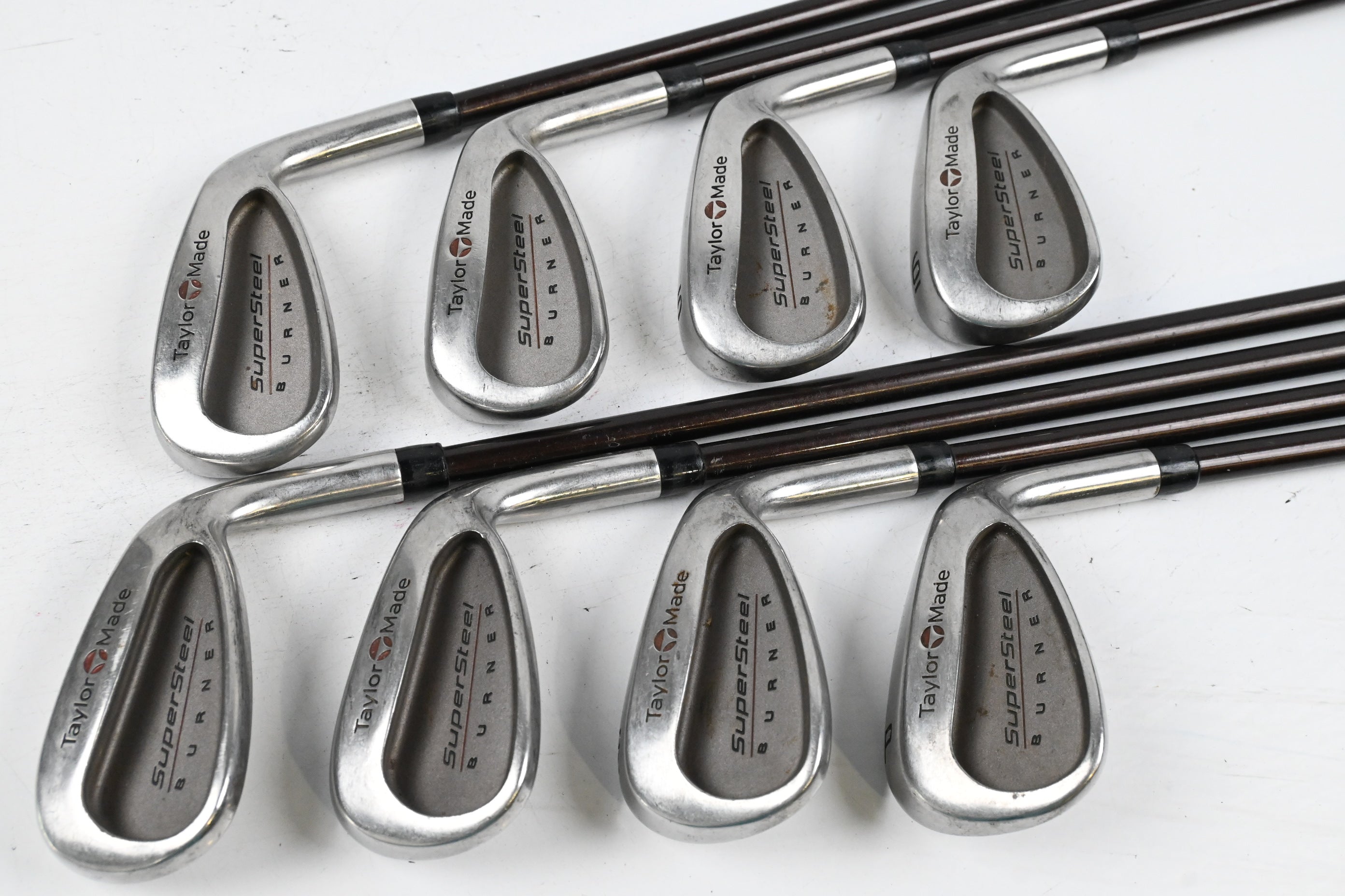 Taylormade Supersteel Irons / 3-PW / Regular Flex Bubble 80 Shafts