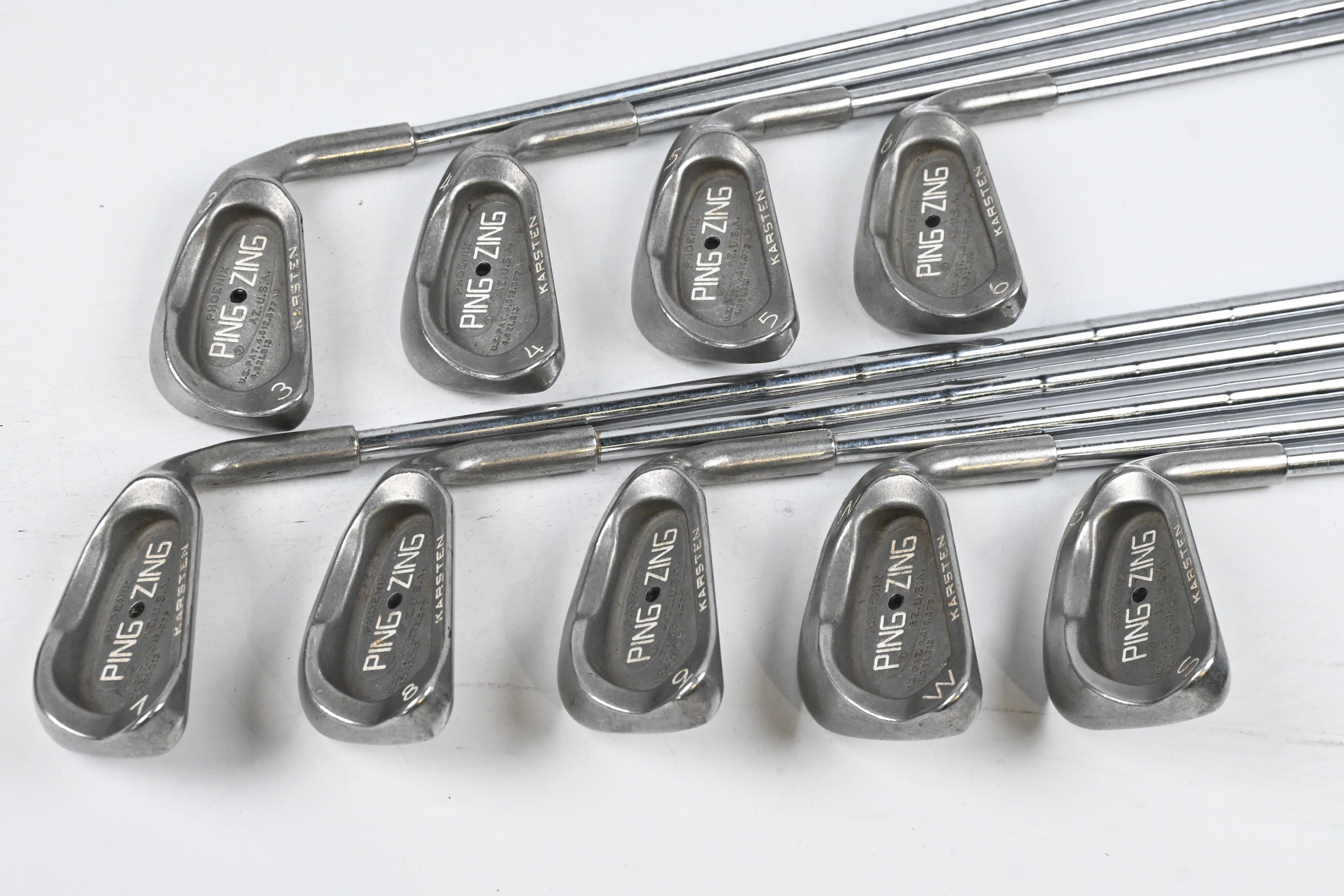 Ping Zing Irons / 3-PW+SW / Black Dot / Stiff Flex Ping KT-M Shafts