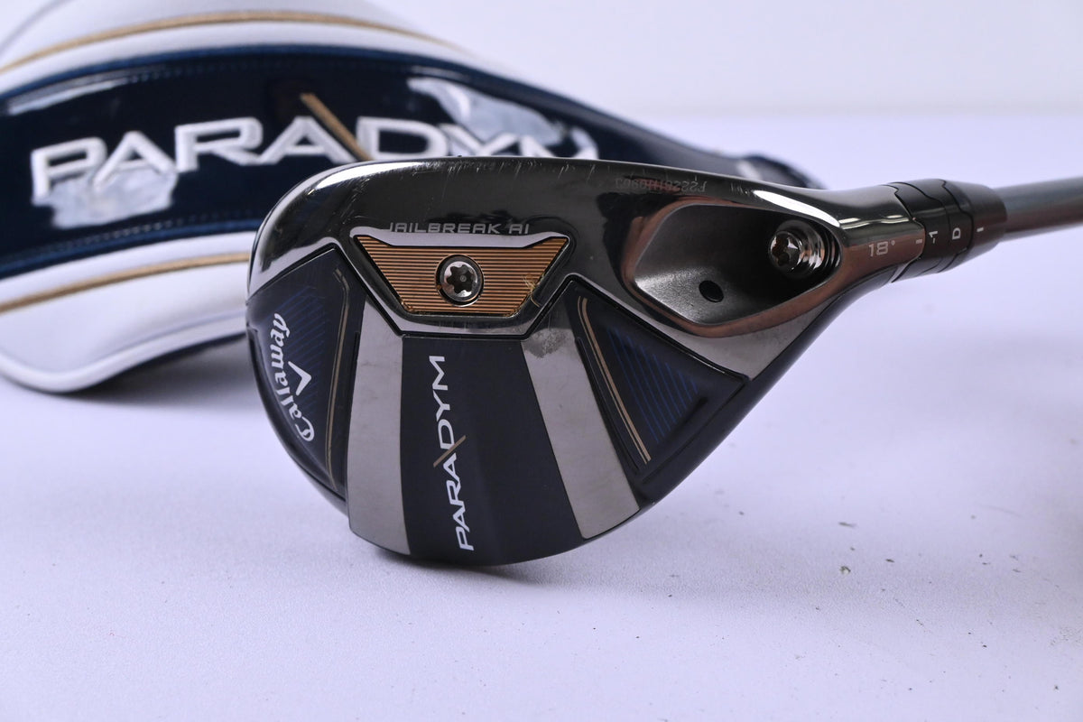 Callaway Paradym #3 Hybrid / 18 Degree / Regular Flex HZRDUS Gen4 Silver 65 Shaft