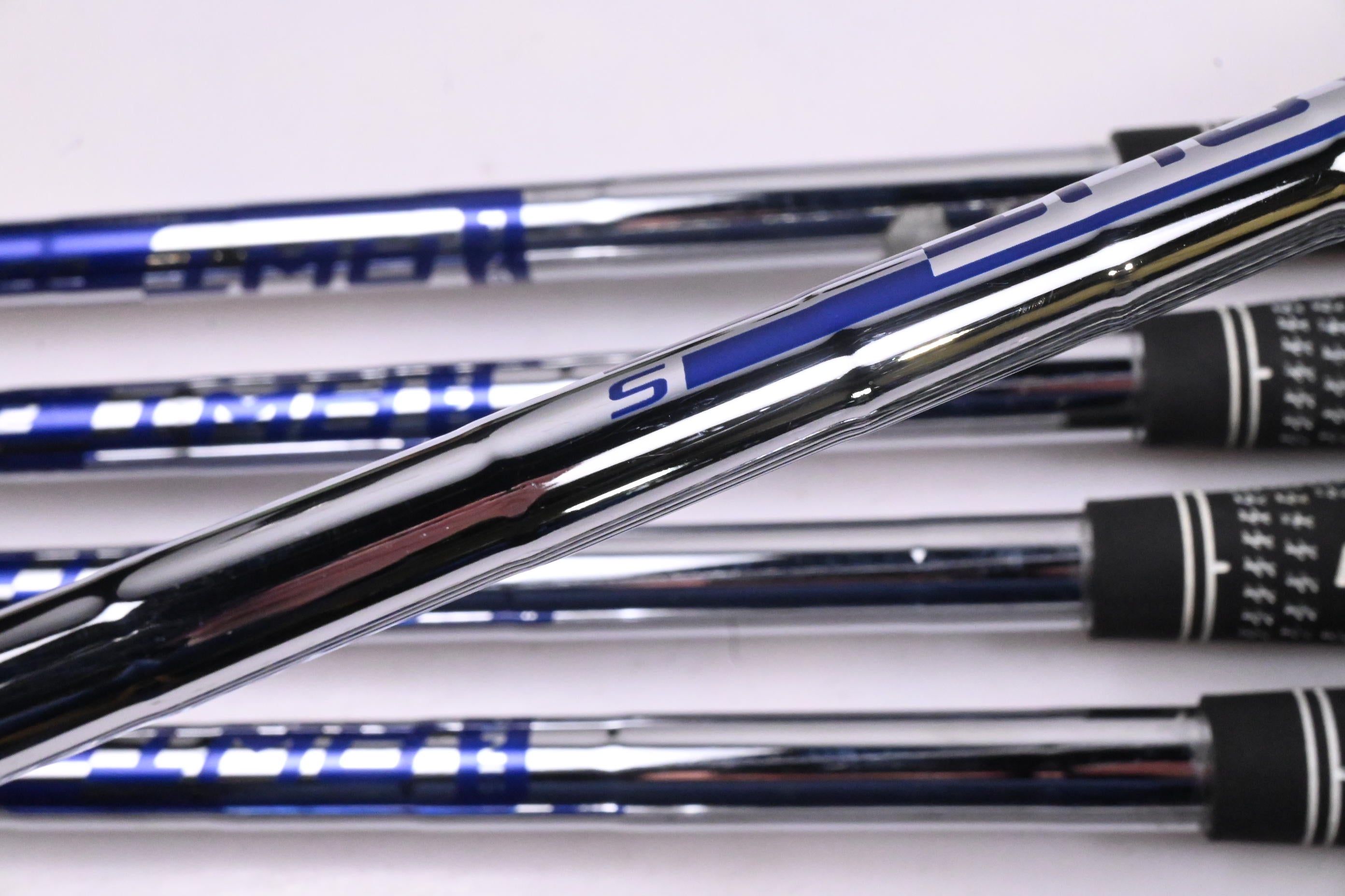 Ping G410 Irons / 5-PW+GW+SW / Blue Dot / Stiff Flex Ping AWT 2.0 Shafts