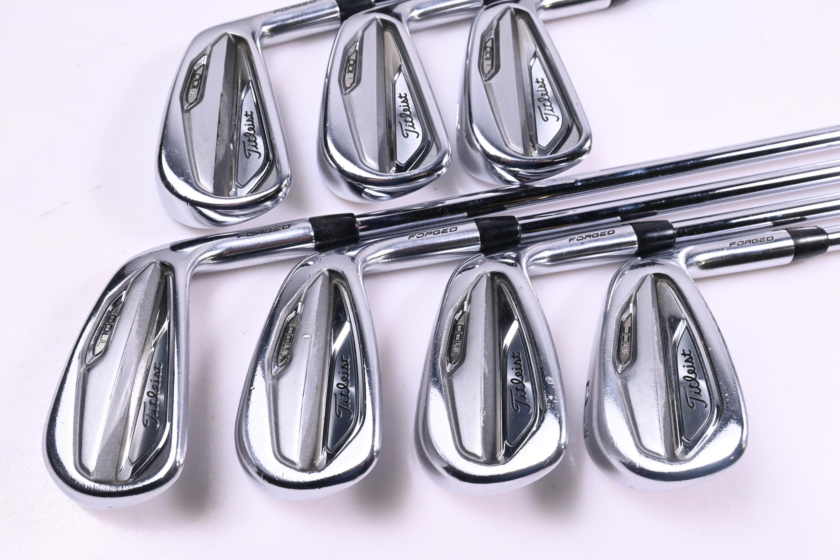 Titleist T100 2019 Irons / 4-PW / Stiff Flex True Temper AMT Black S300 Shafts
